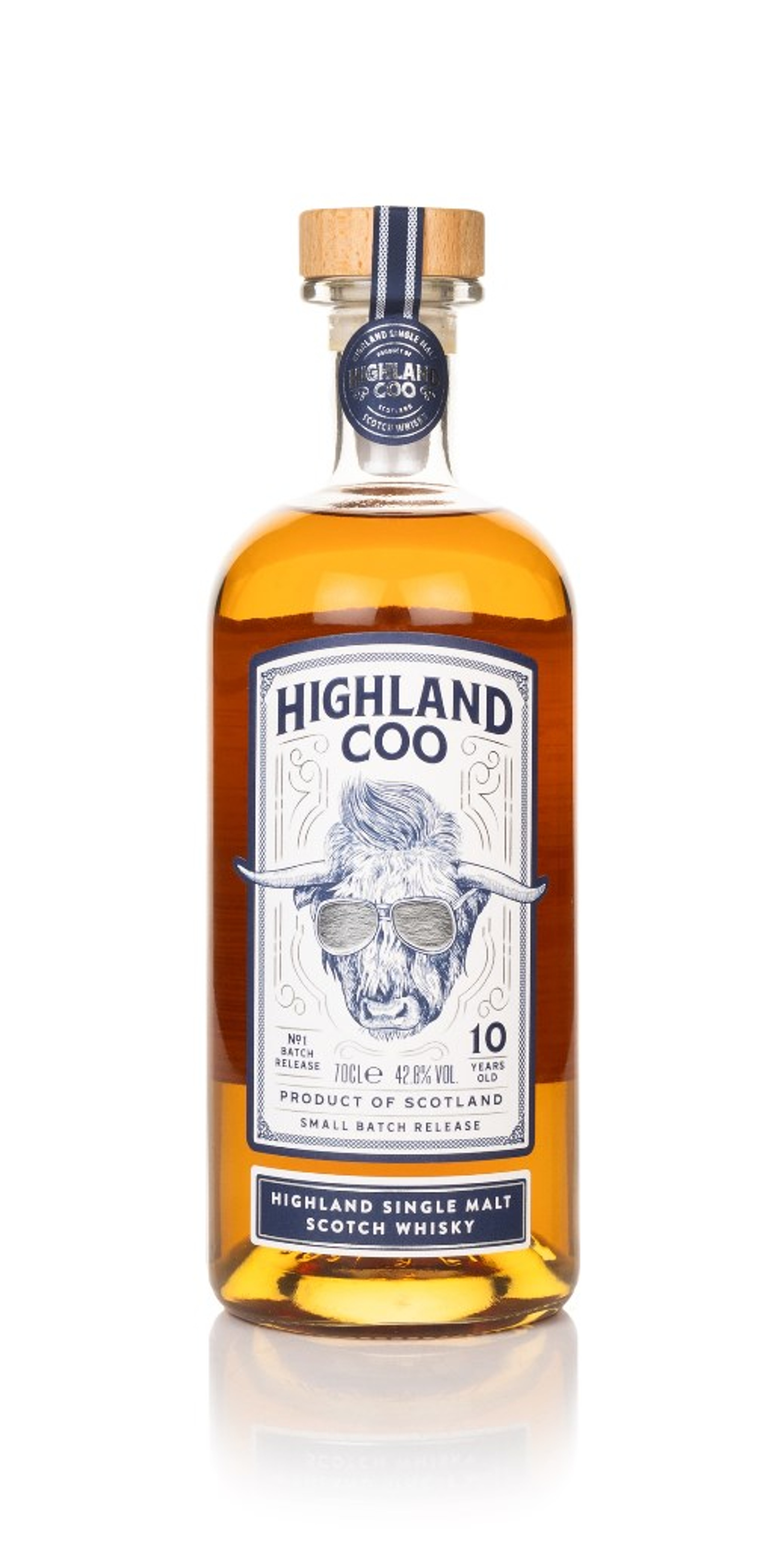 Highland Coo 10 Year Old Whisky 70cl