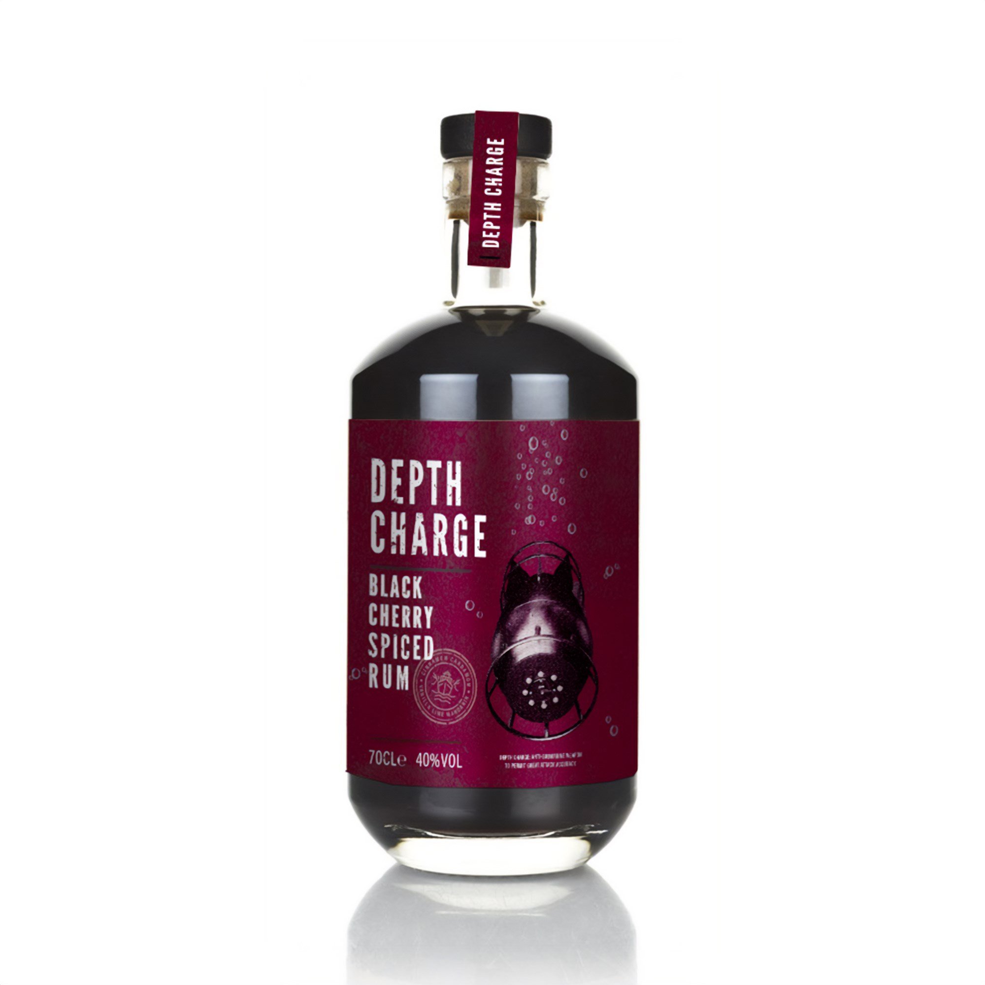 Depth Charge Black Cherry Spiced Rum 70cl