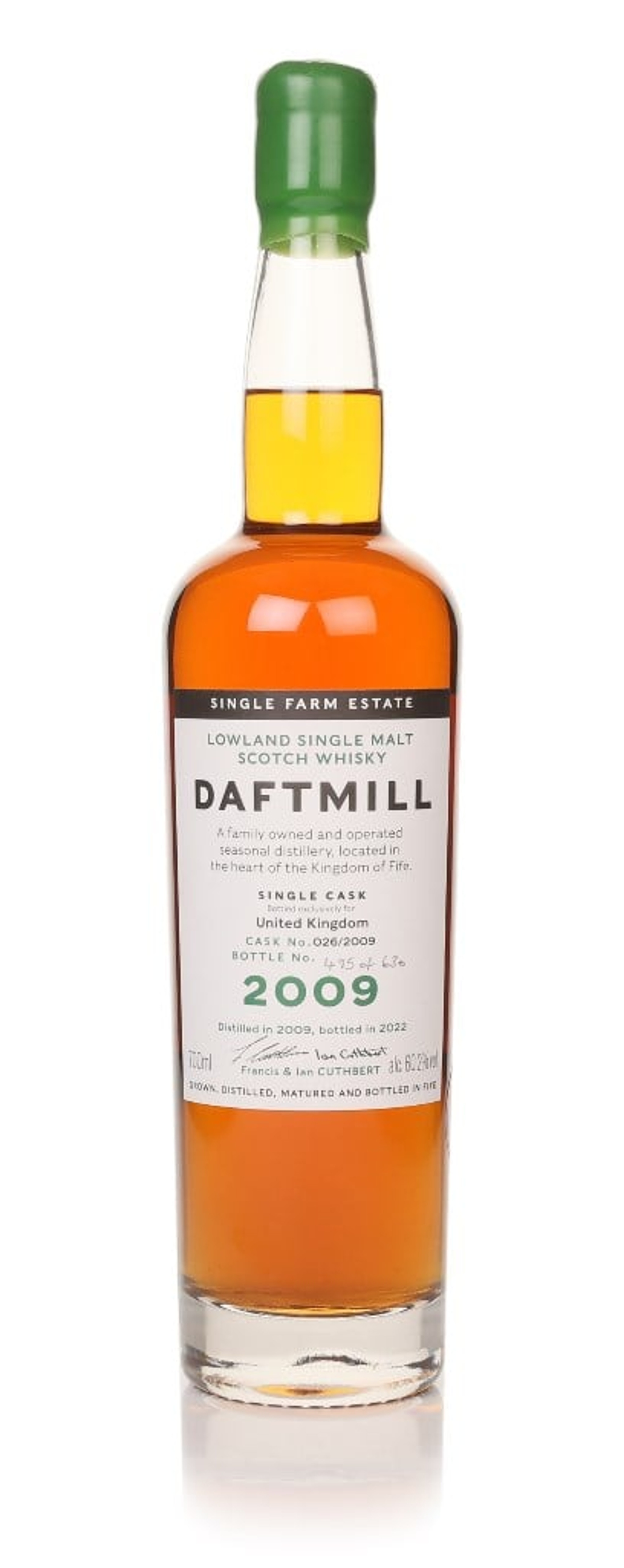 Daftmill 2009 (cask 026/2009) - Single Cask 70cl