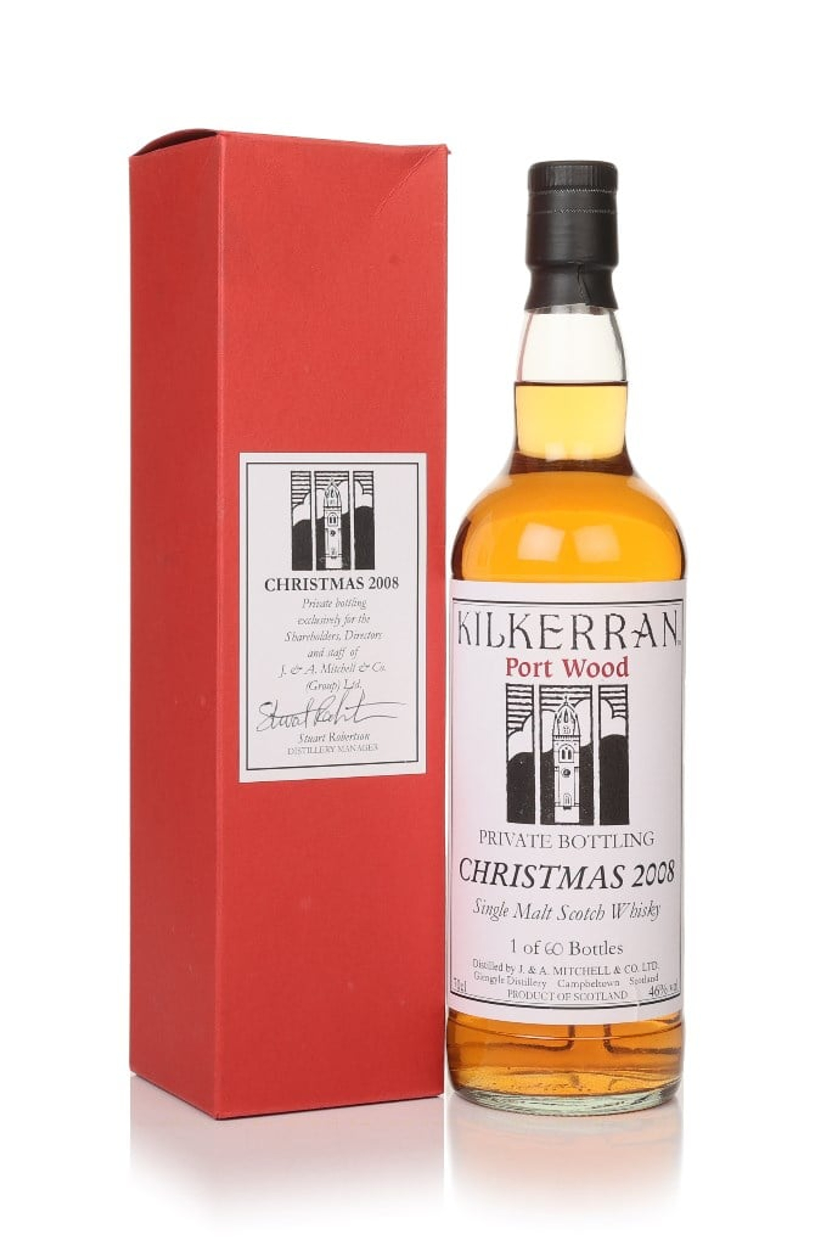 Kilkerran Christmas 2008 - Port Wood 70cl