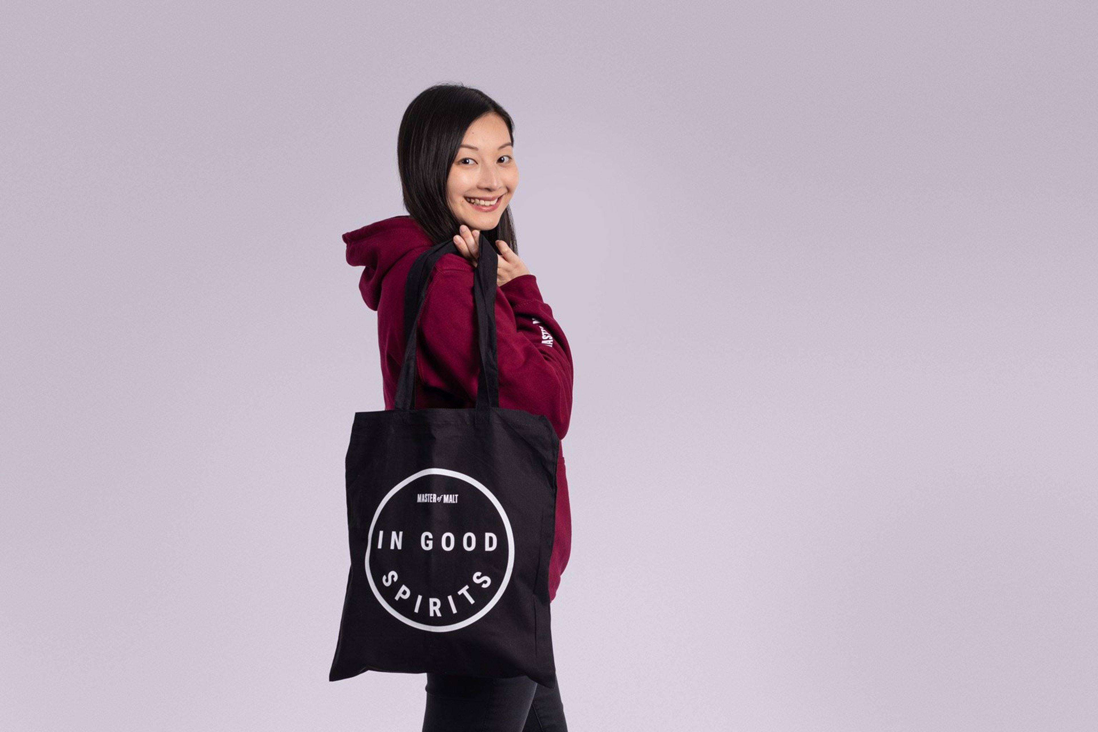 Master of Malt (In Good Spirits) Smiley Tote Bag Black