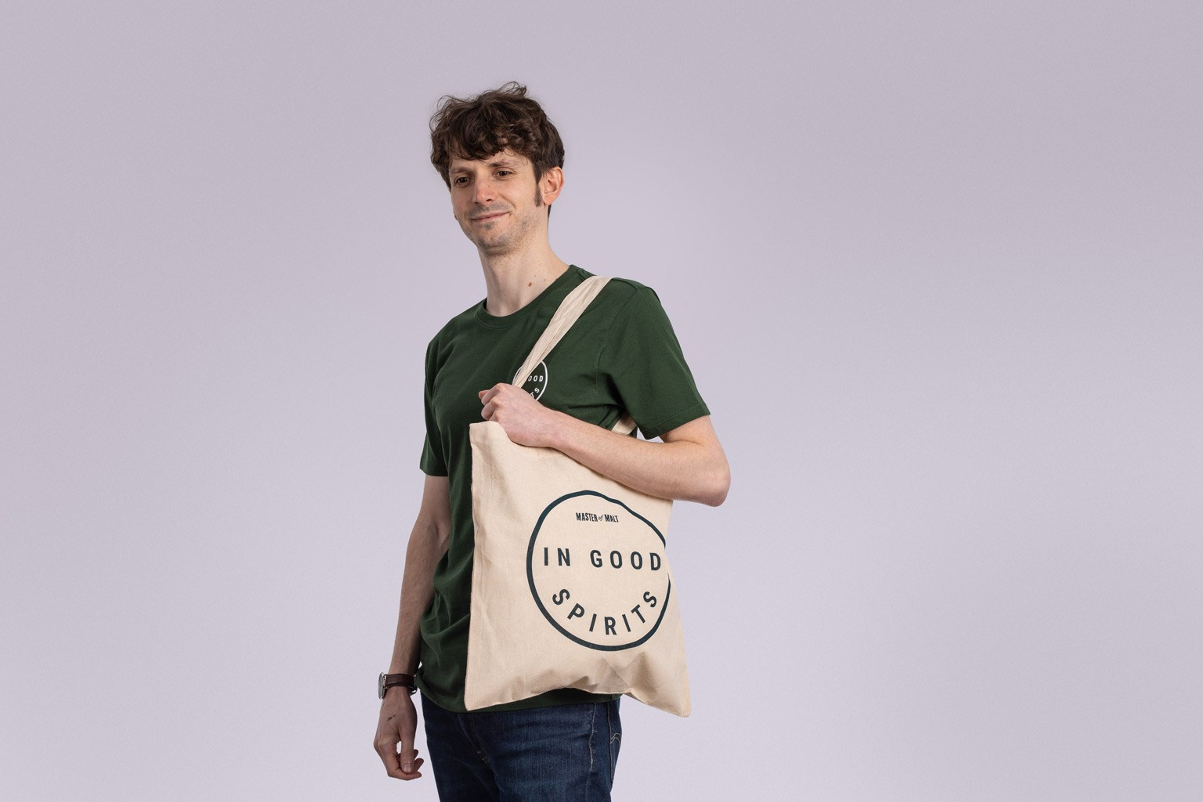 Master of Malt (In Good Spirits) Smiley Tote Bag Cotton
