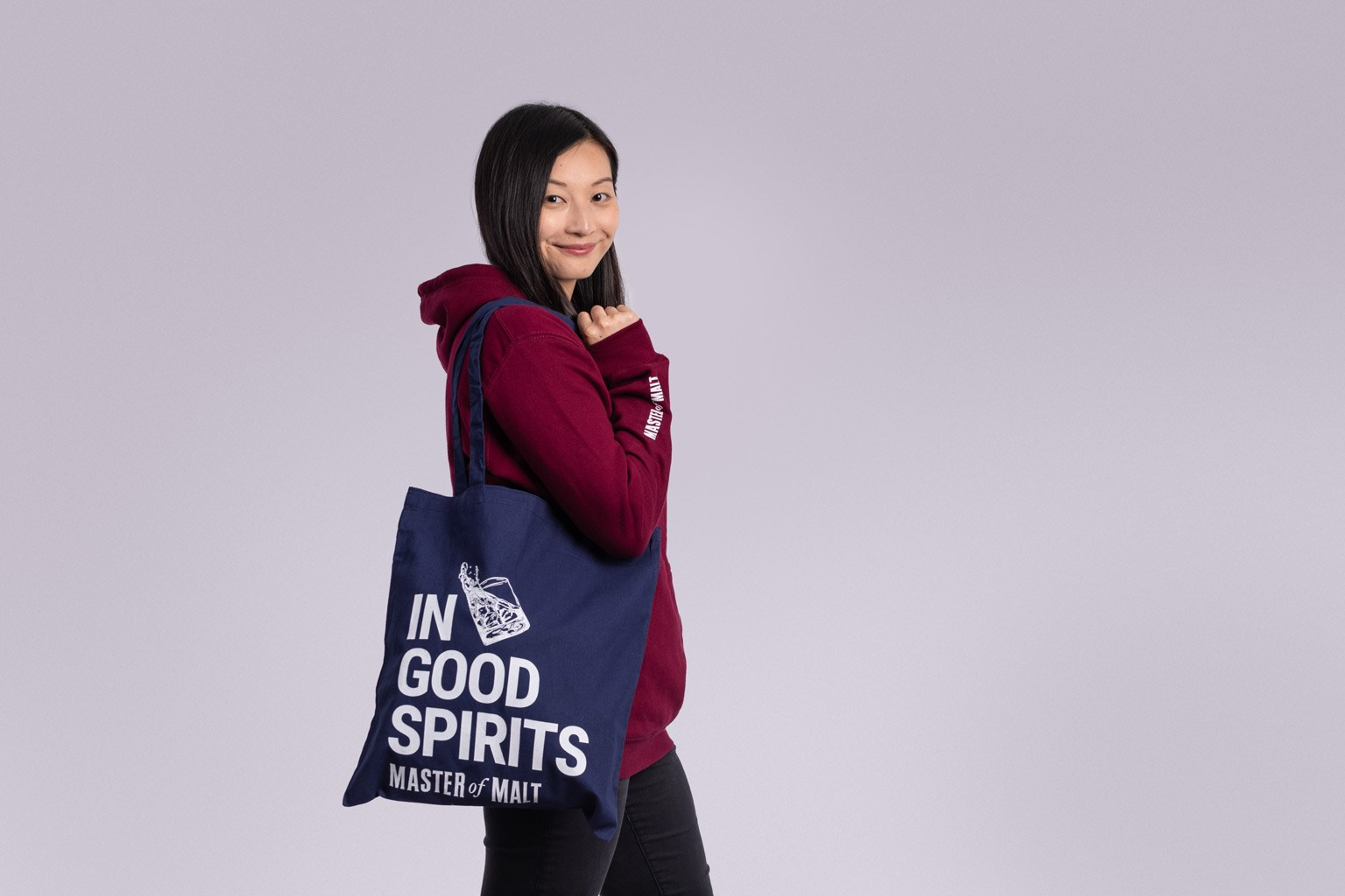 Master of Malt (In Good Spirits) Tote Bag Navy