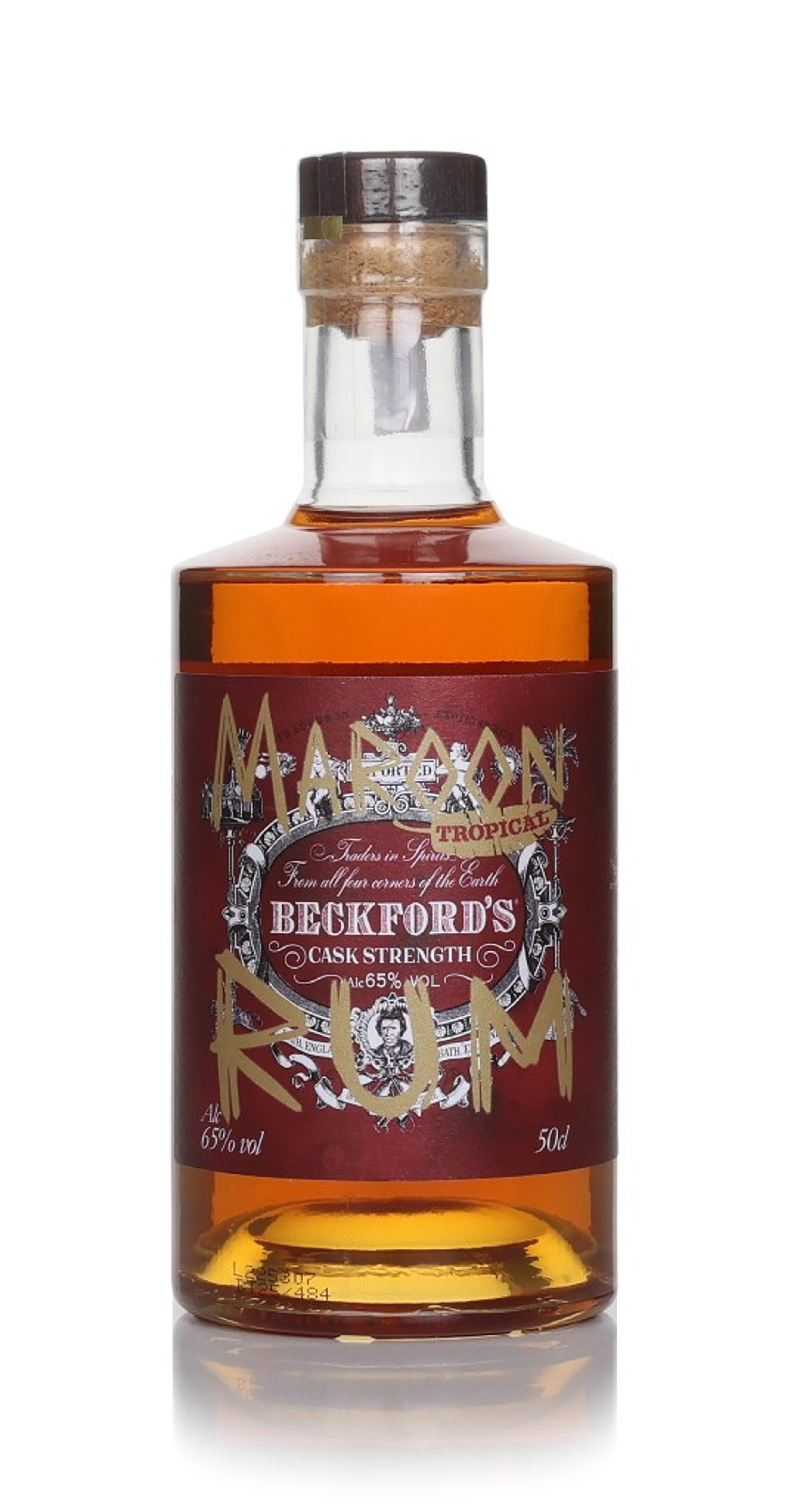 Beckford's Maroon Cask Strength Tropical Rum 50cl
