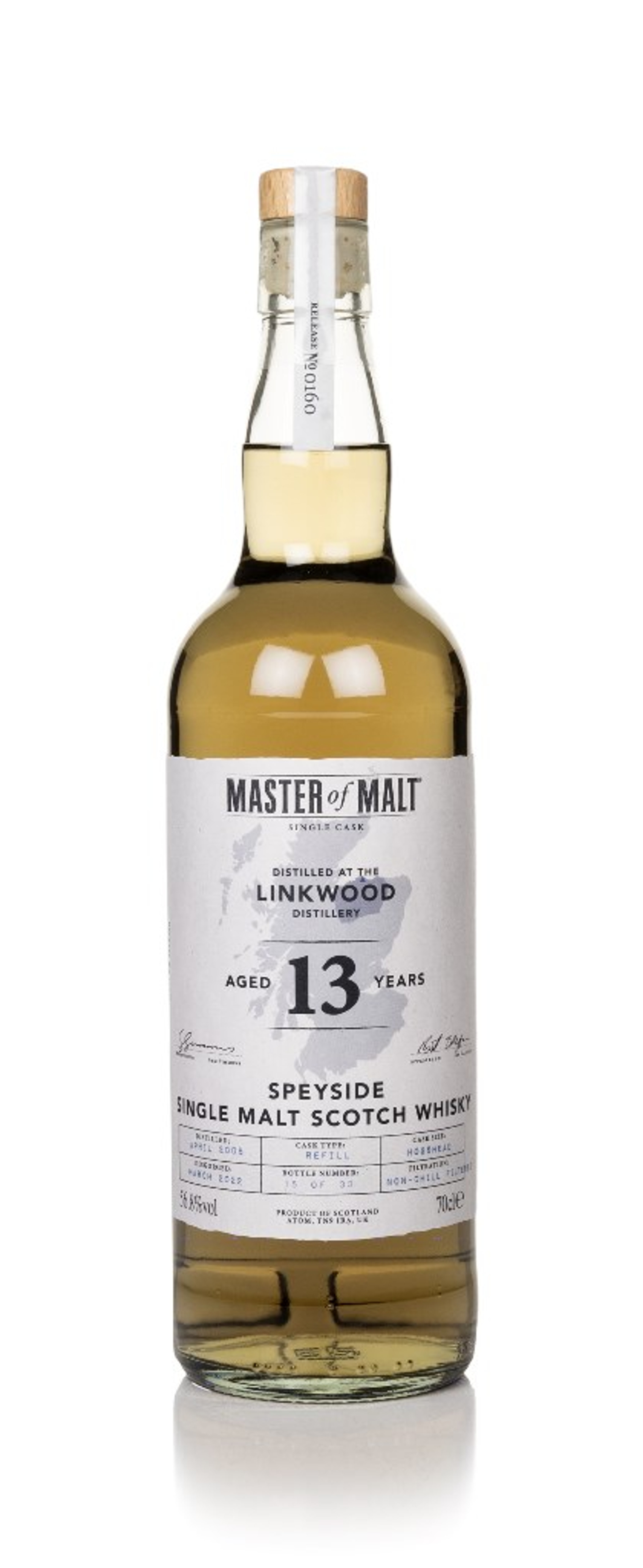 Linkwood 13 Years Old 2008 Single Cask (Master of Malt) 70cl