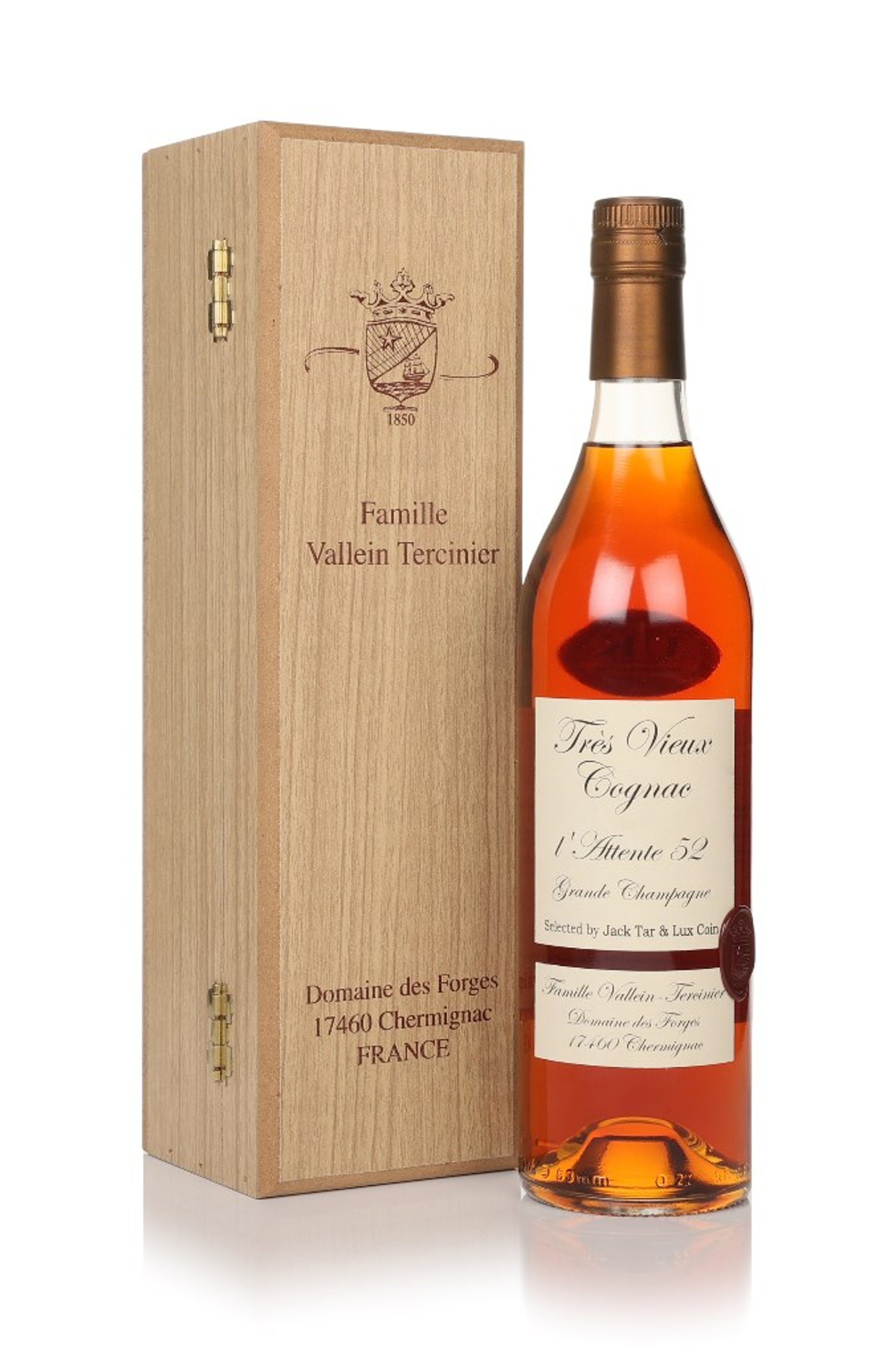 Vallein Tercinier 50 Year Old Très Vieux Cognac - l'Attente 52 70cl