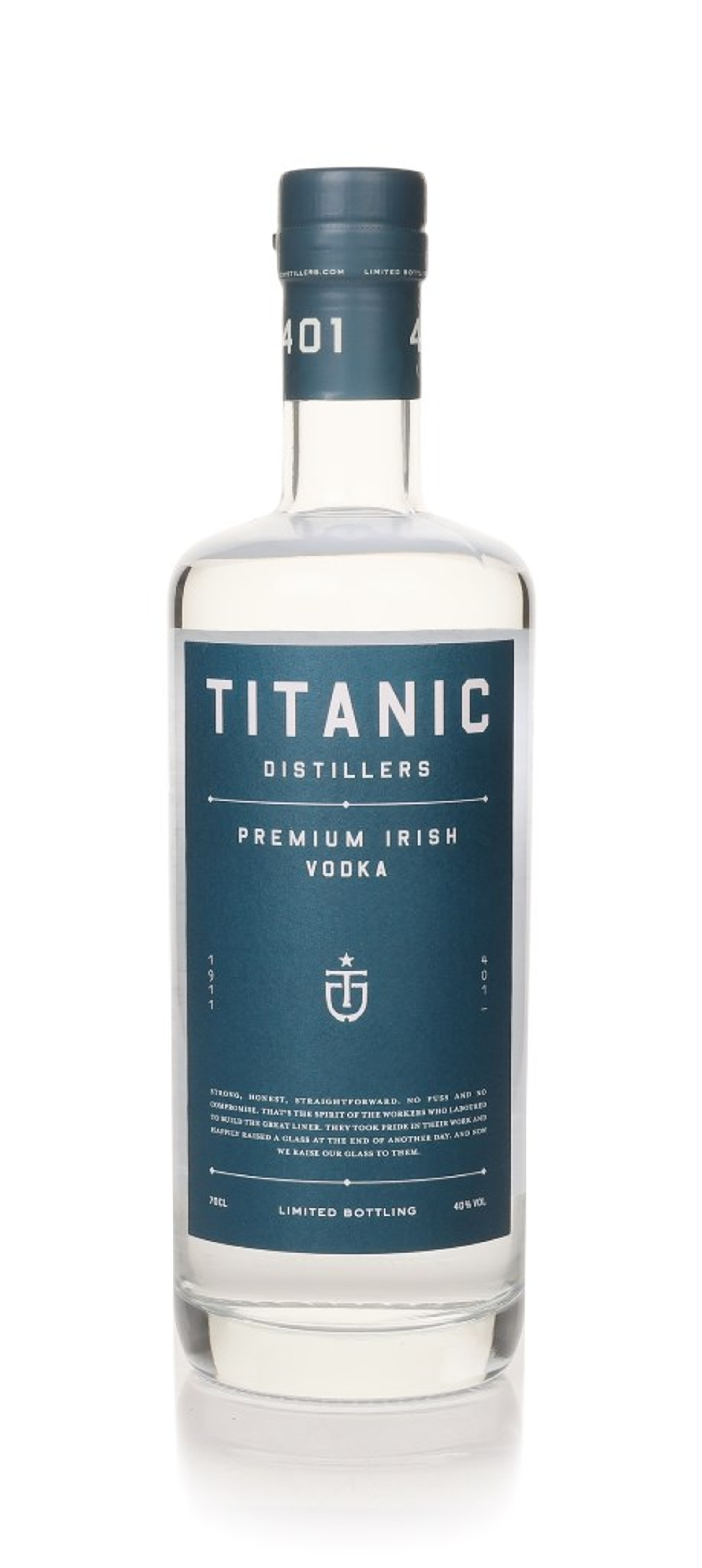 Titanic Distillers Premium Irish Vodka 70cl