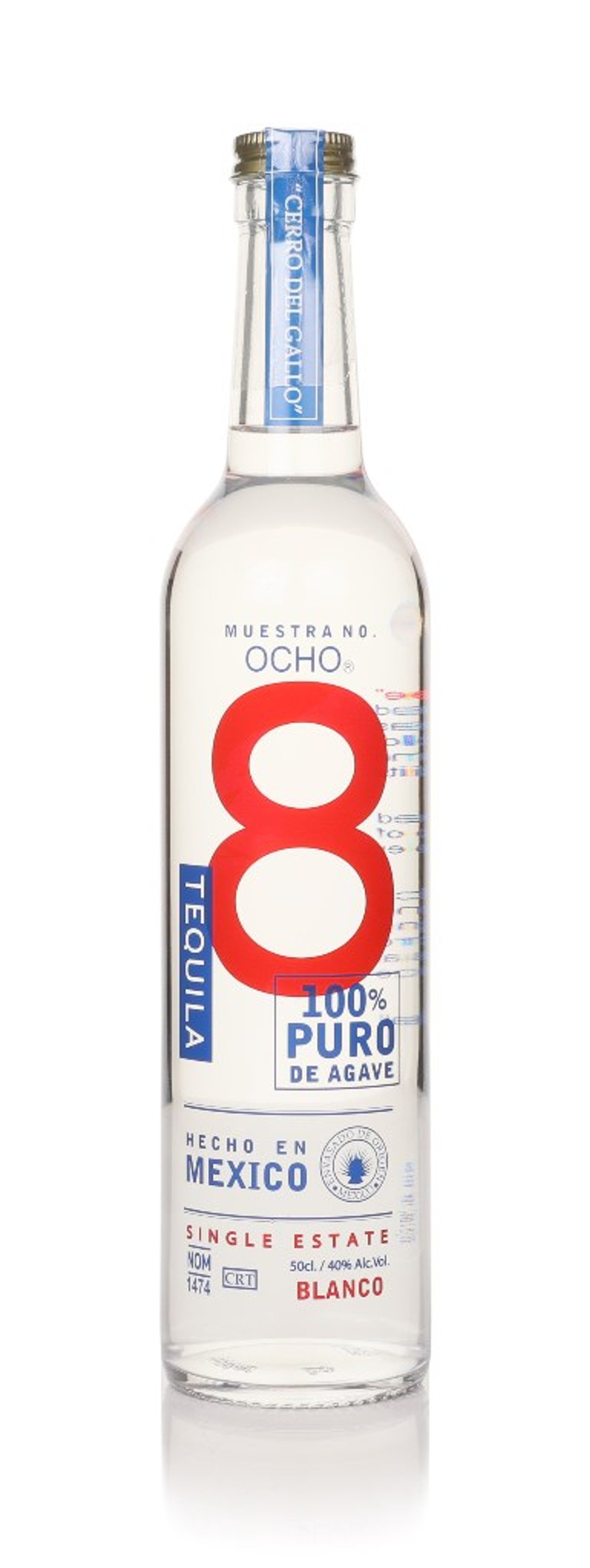 Ocho Blanco Tequila 2022 (Cerro Del Gallo) 50cl