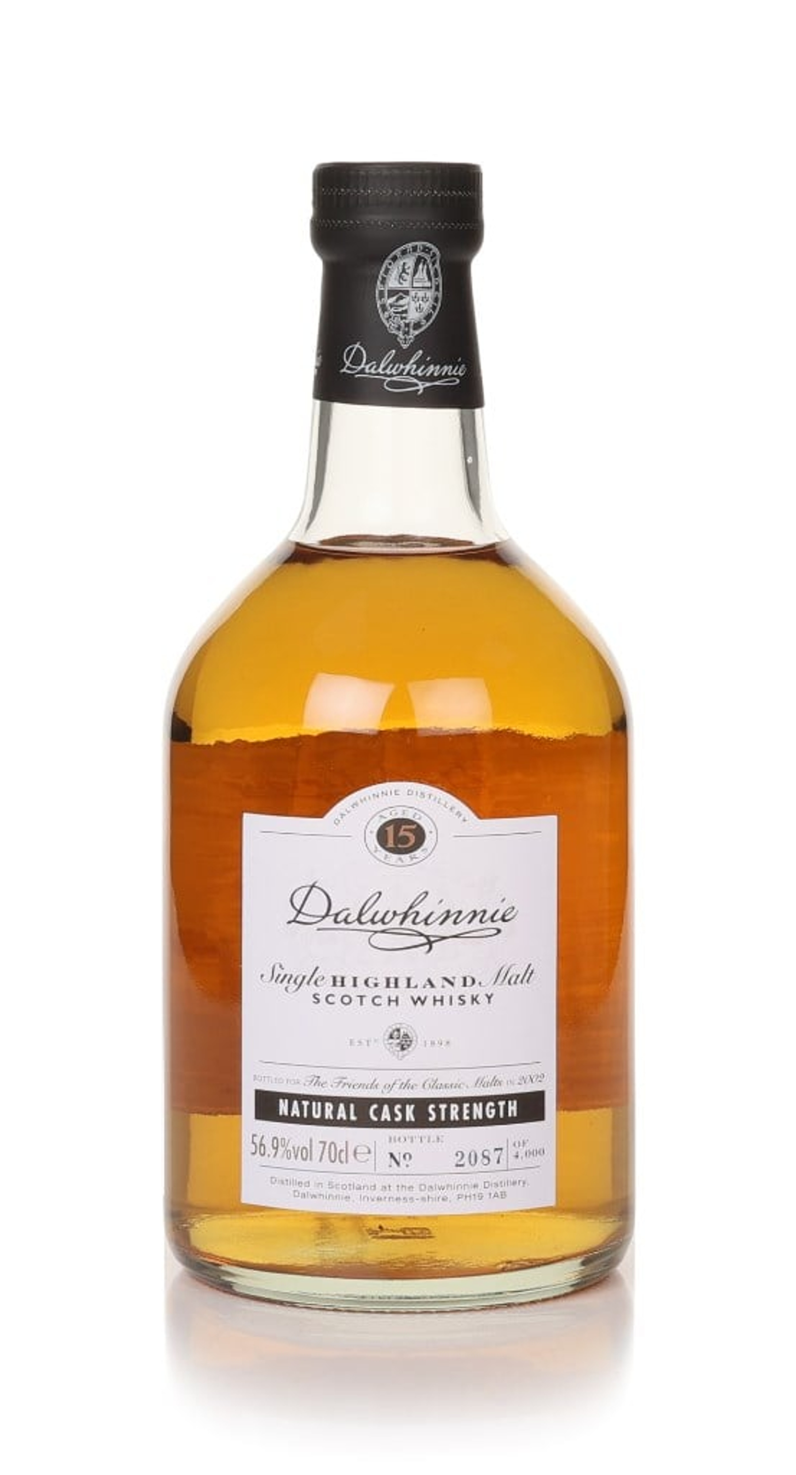 Dalwhinnie 15 Year Old Cask Strength - The Friends of the Classic Malts 70cl