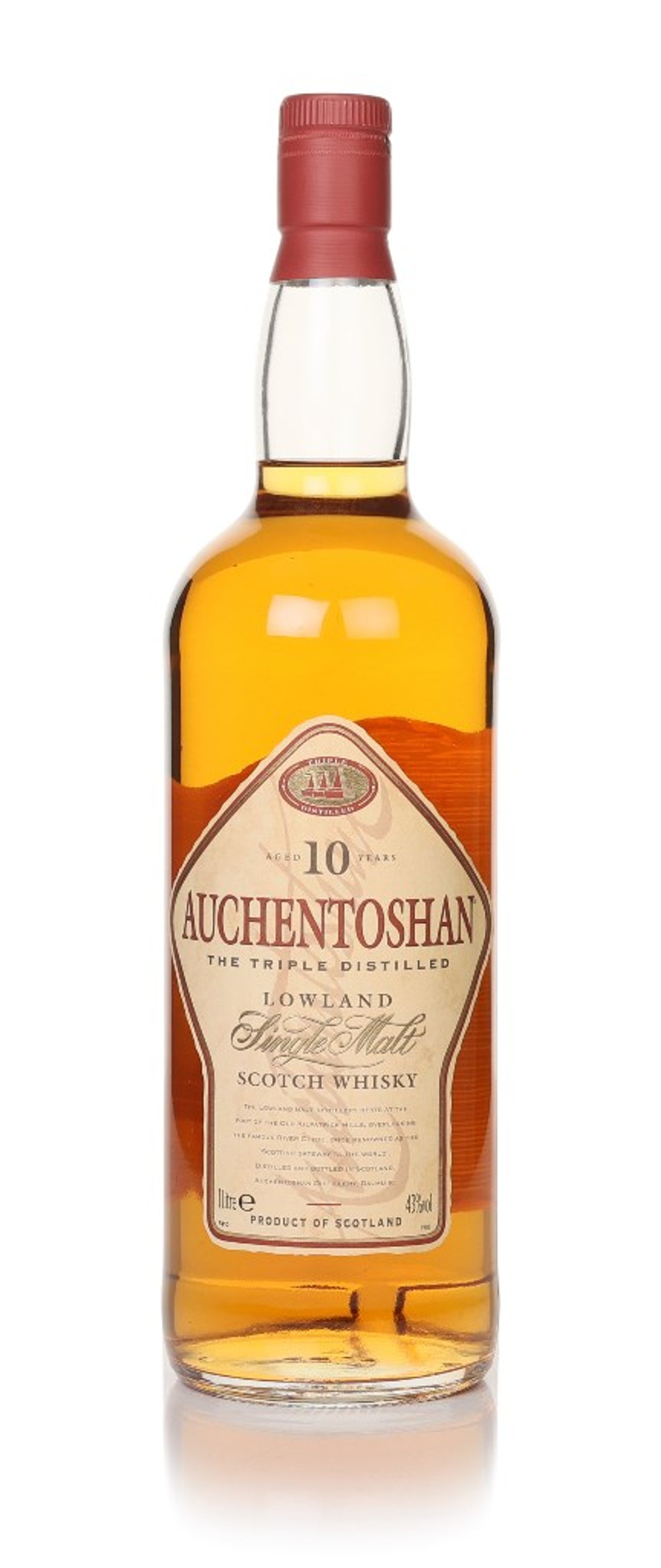 Auchentoshan 10 Year Old - 1990s (1L) 100cl