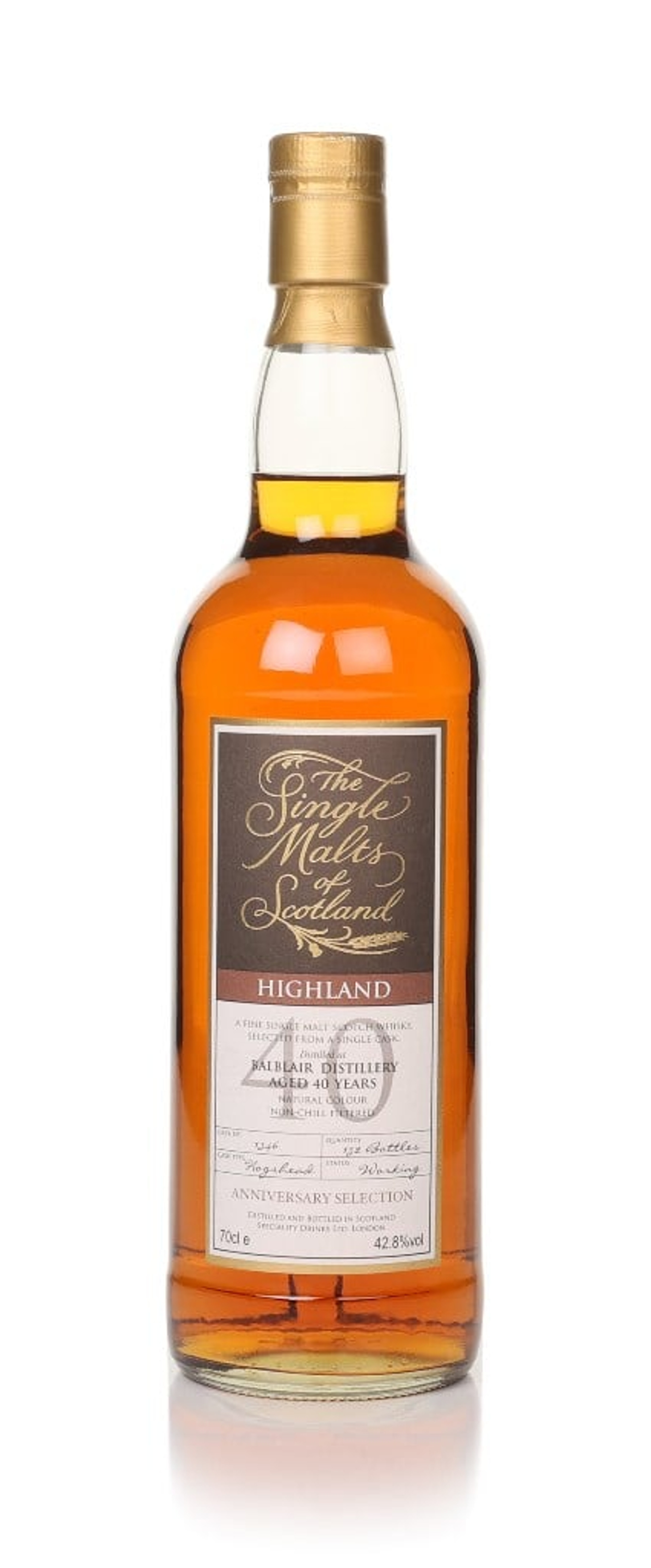 Balblair 40 Year Old (cask 1346) (The Single Malts of Scotland) 70cl