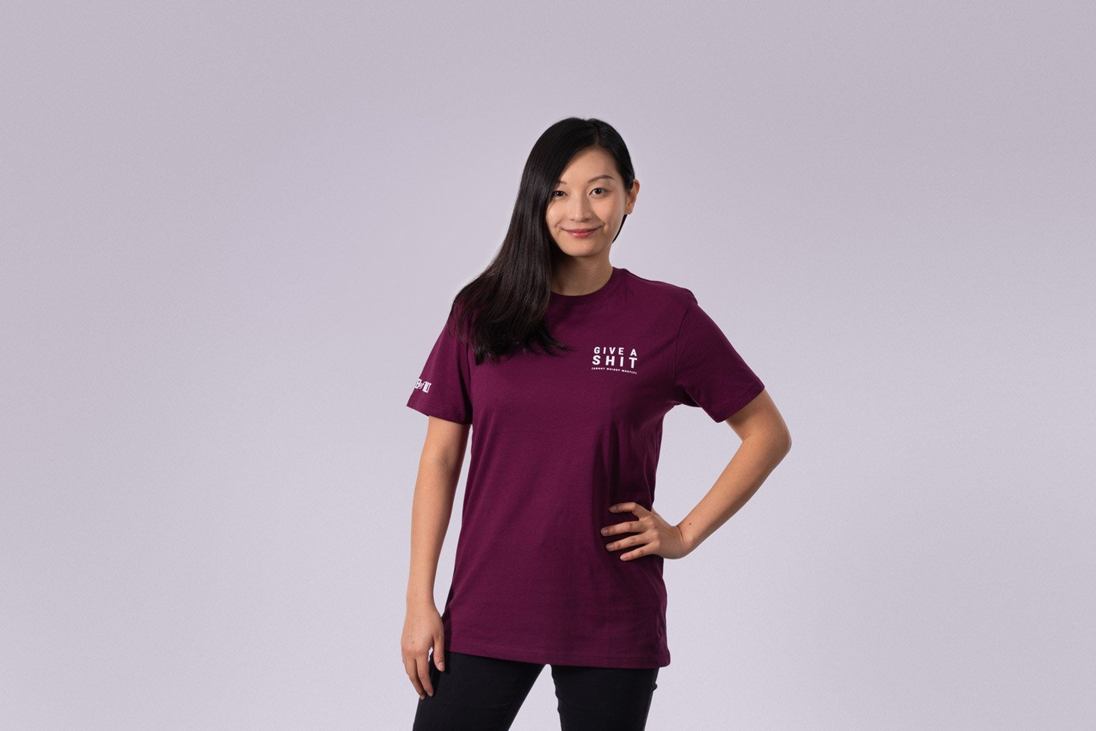 Master of Malt (Give a Shit) T-shirt Burgundy (M)
