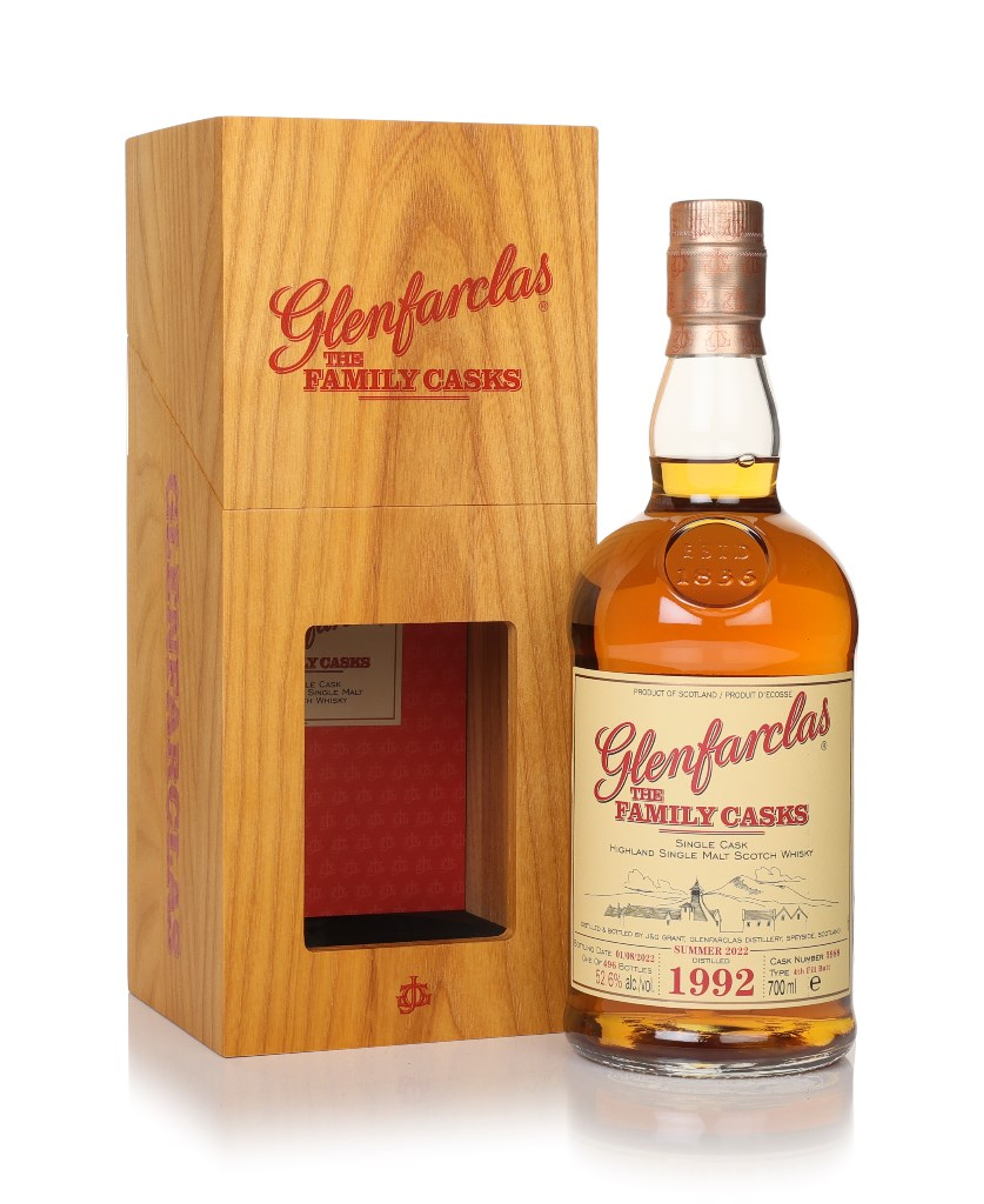 Glenfarclas 1992 (cask 5988) - Family Cask Summer 2022 Release 70cl