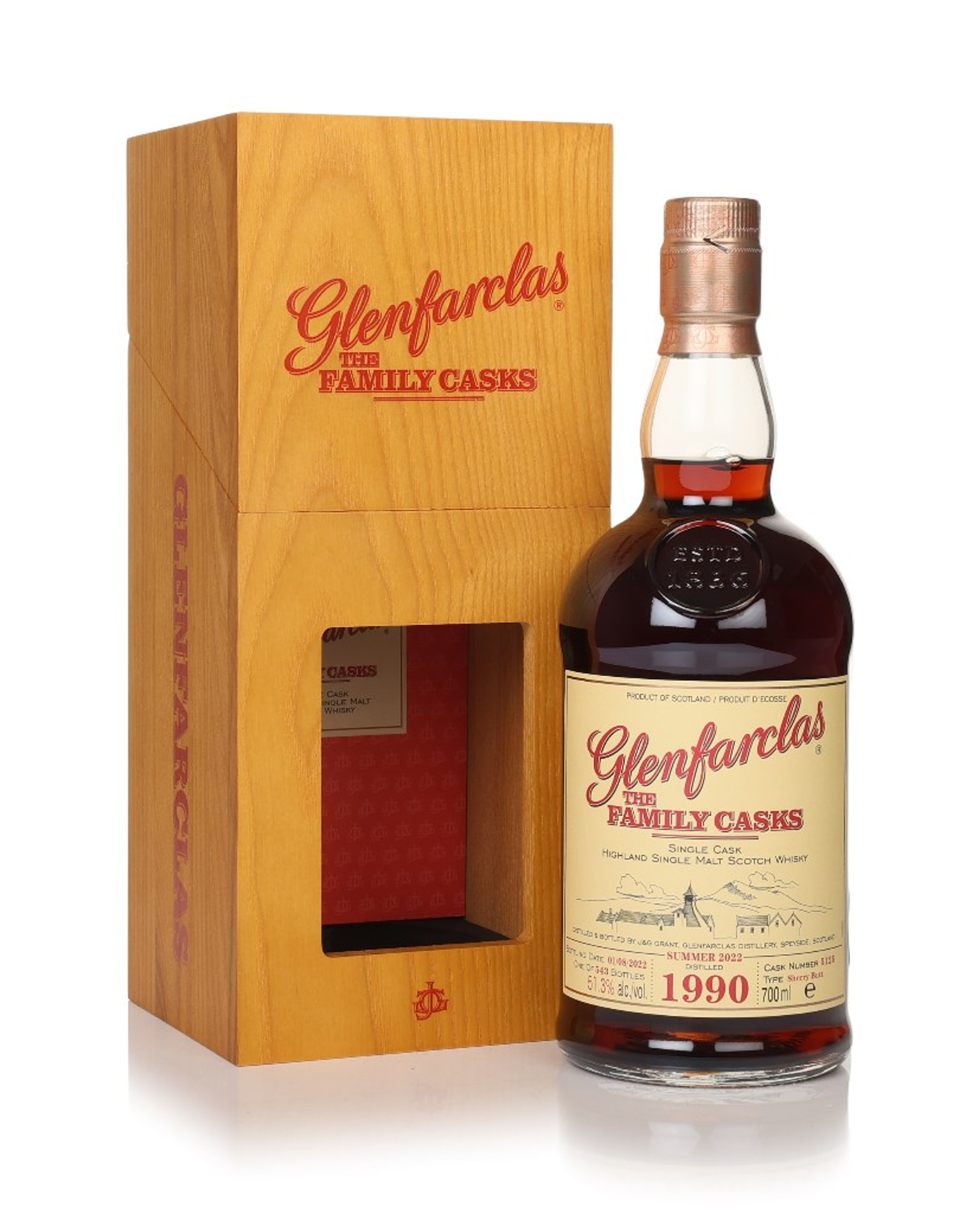 Glenfarclas 1990 (cask 5125) - Family Cask Summer 2022 Release 70cl