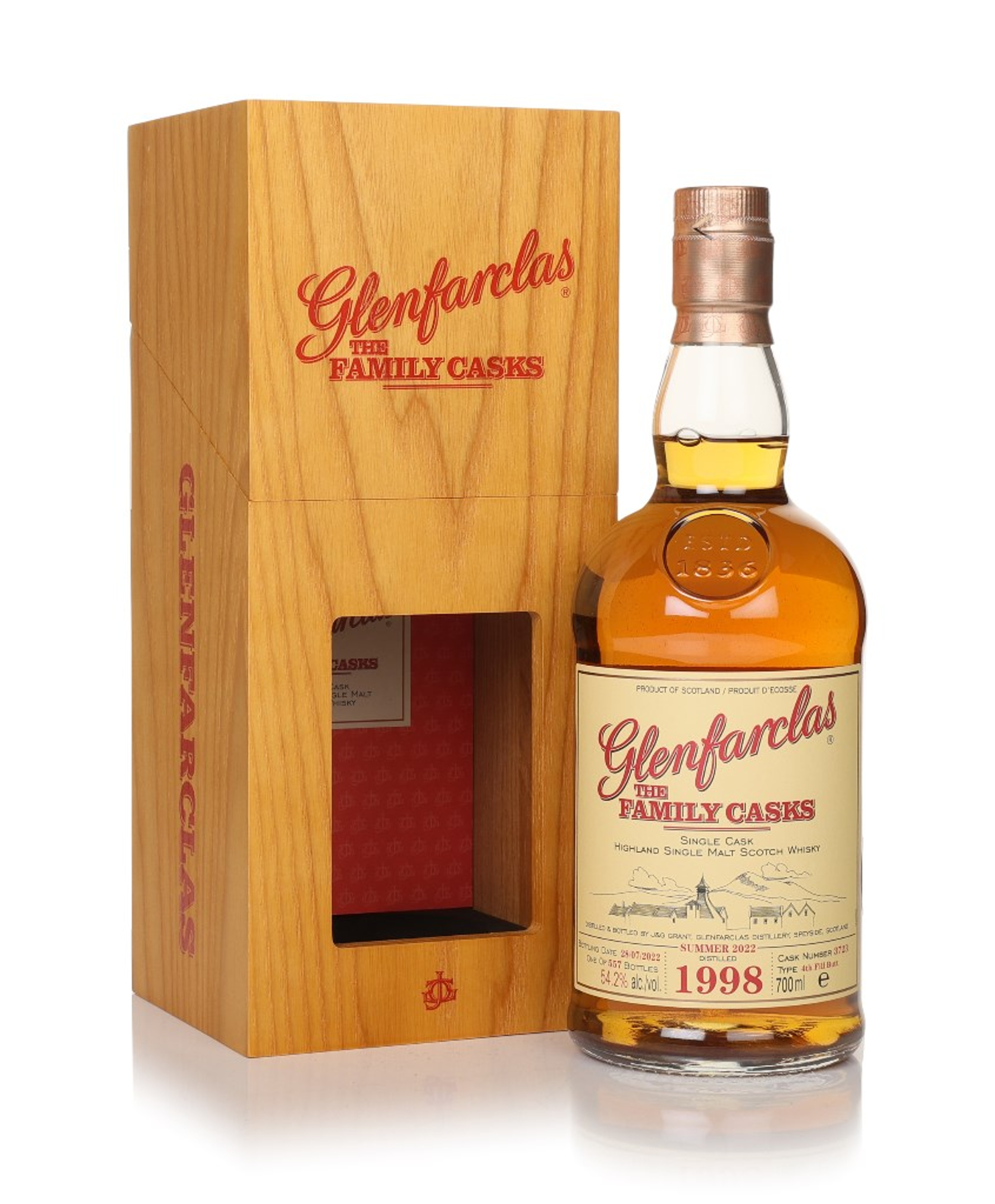 Glenfarclas 1998 (cask 3723) - Family Cask Summer 2022 Release 70cl