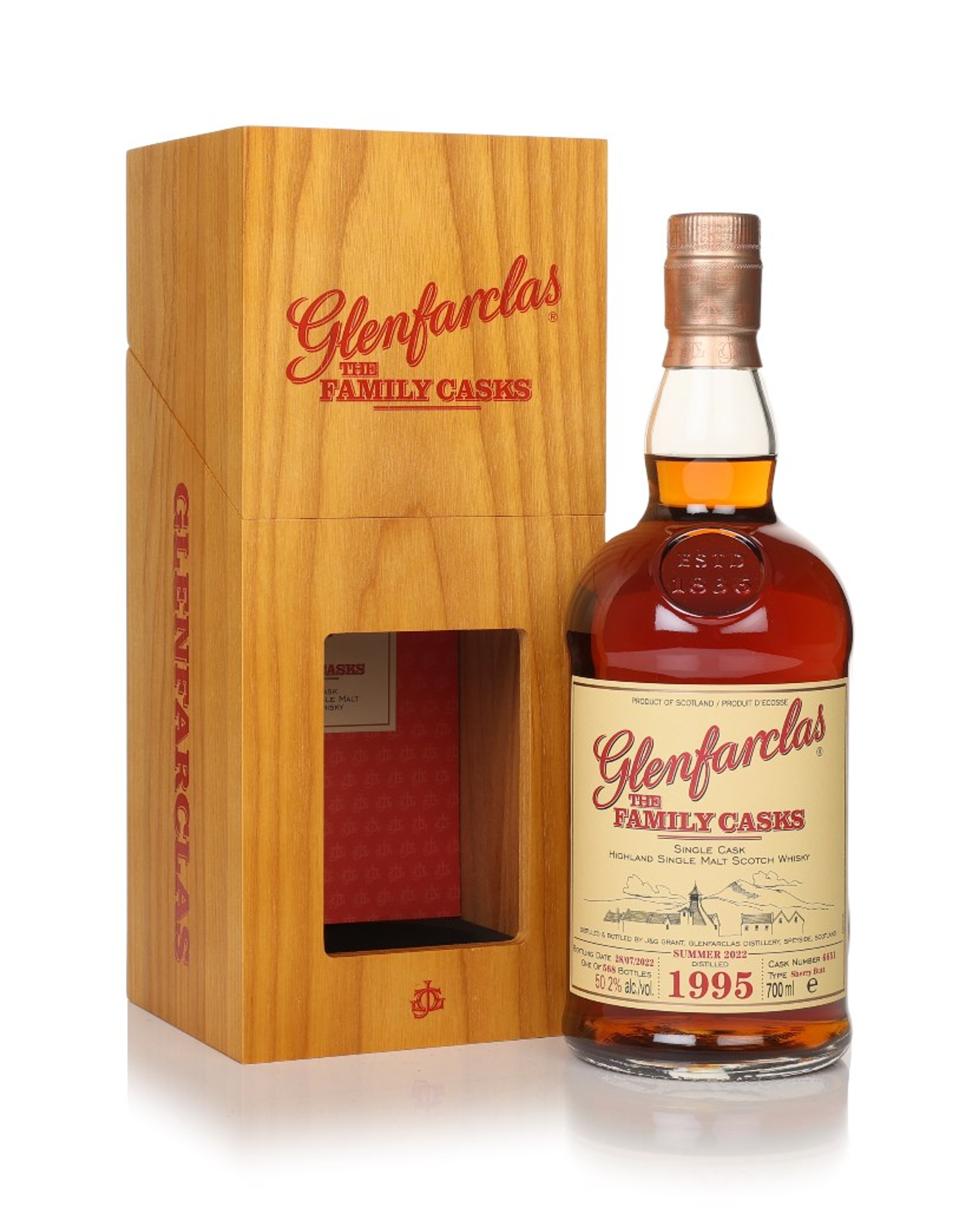 Glenfarclas 1995 (cask 6651) - Family Cask Summer 2022 Release 70cl