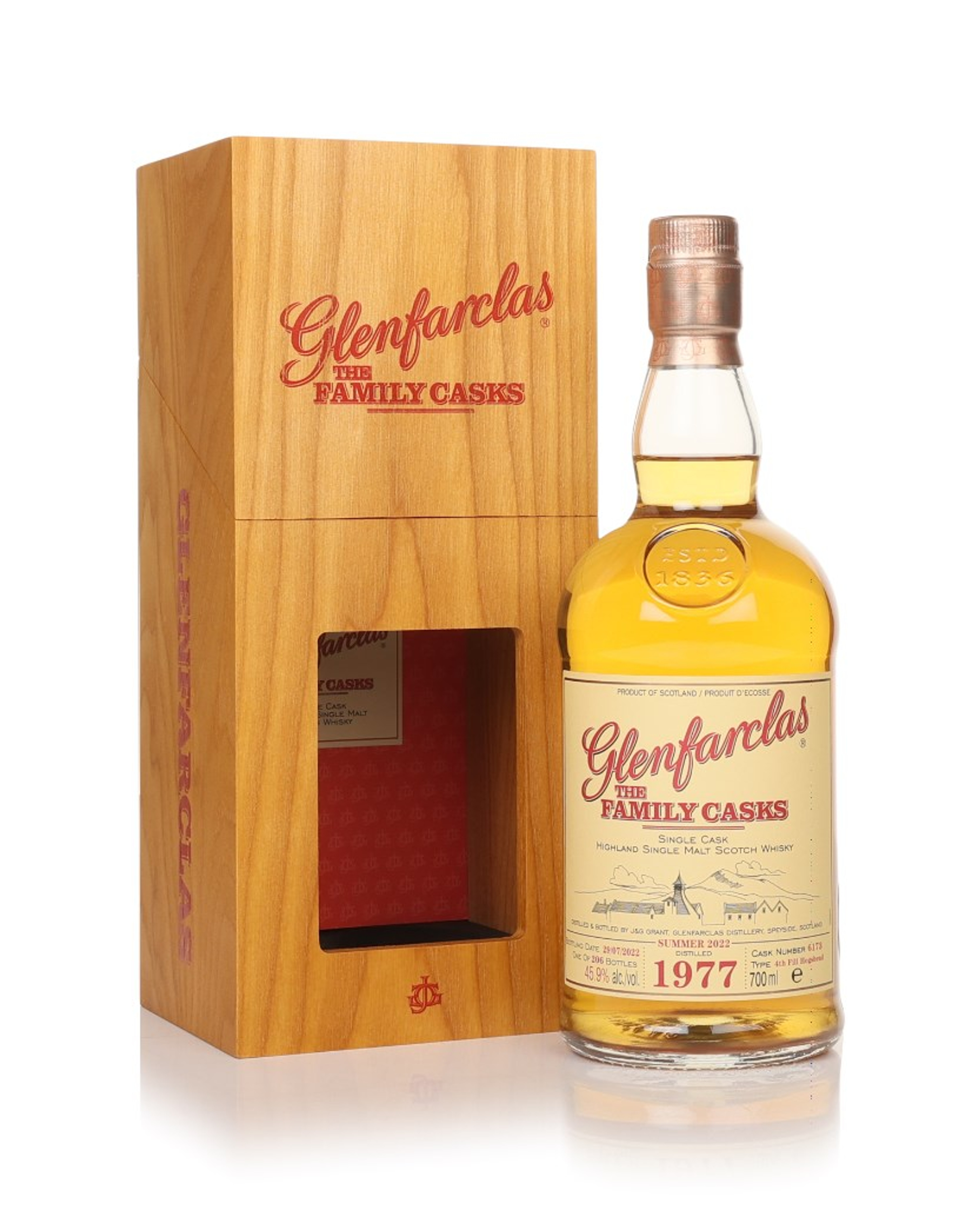 Glenfarclas 1977 (Cask 6173) - Family Cask Summer 2022 Release 70cl