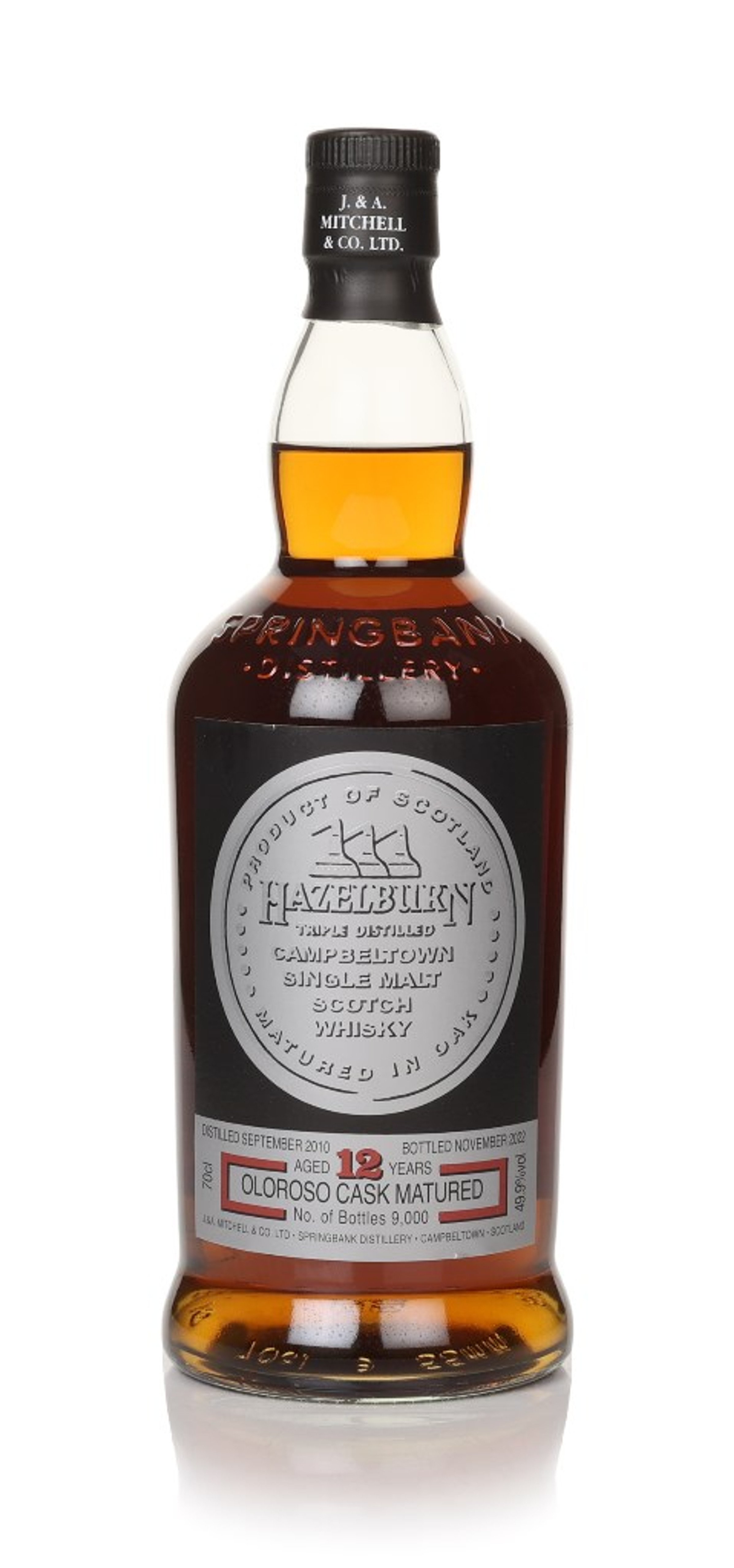 Hazelburn 12 Year Old 2010 - Oloroso Cask 70cl