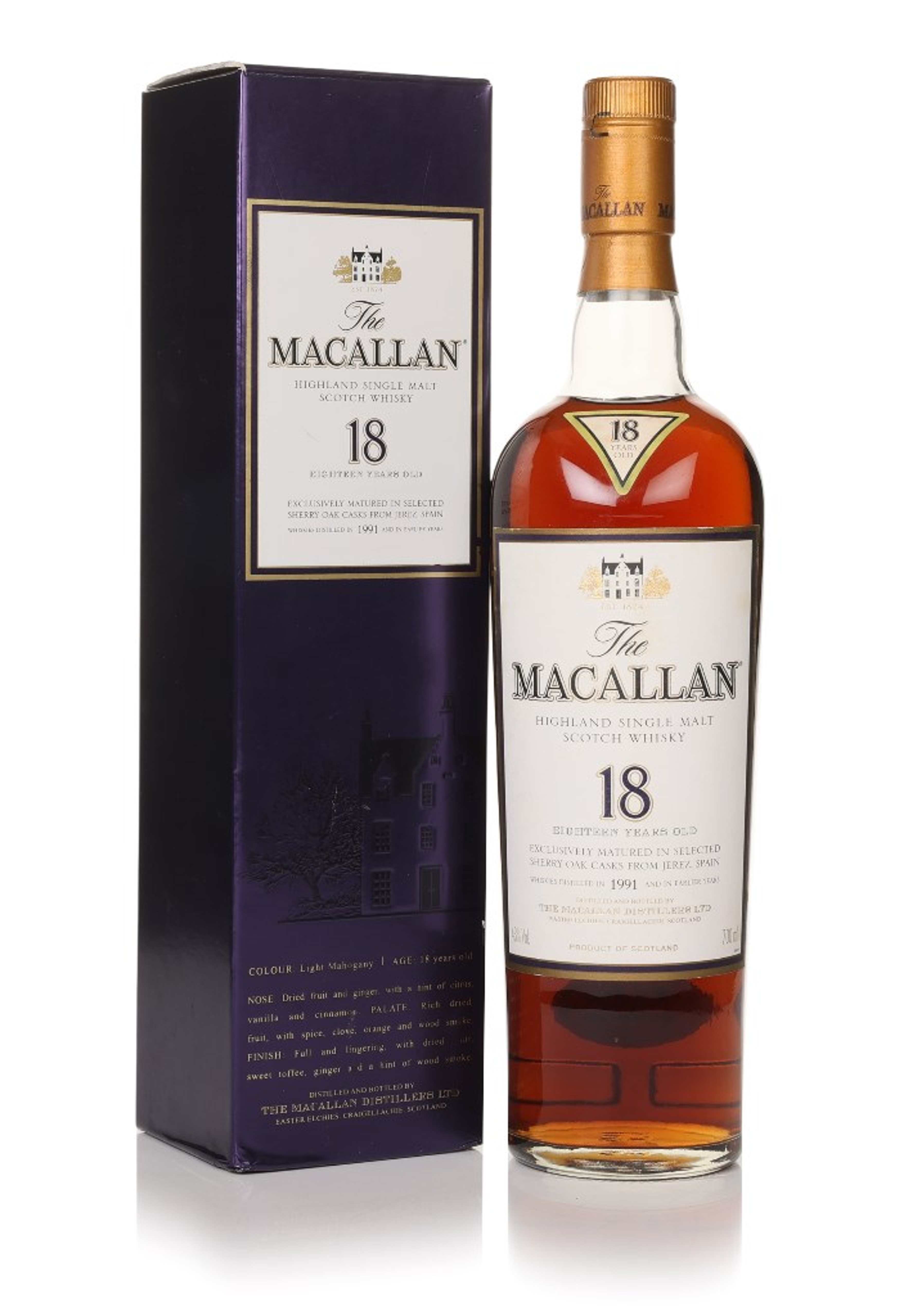 The Macallan 18 Year Old 1991 Sherry Oak 70cl