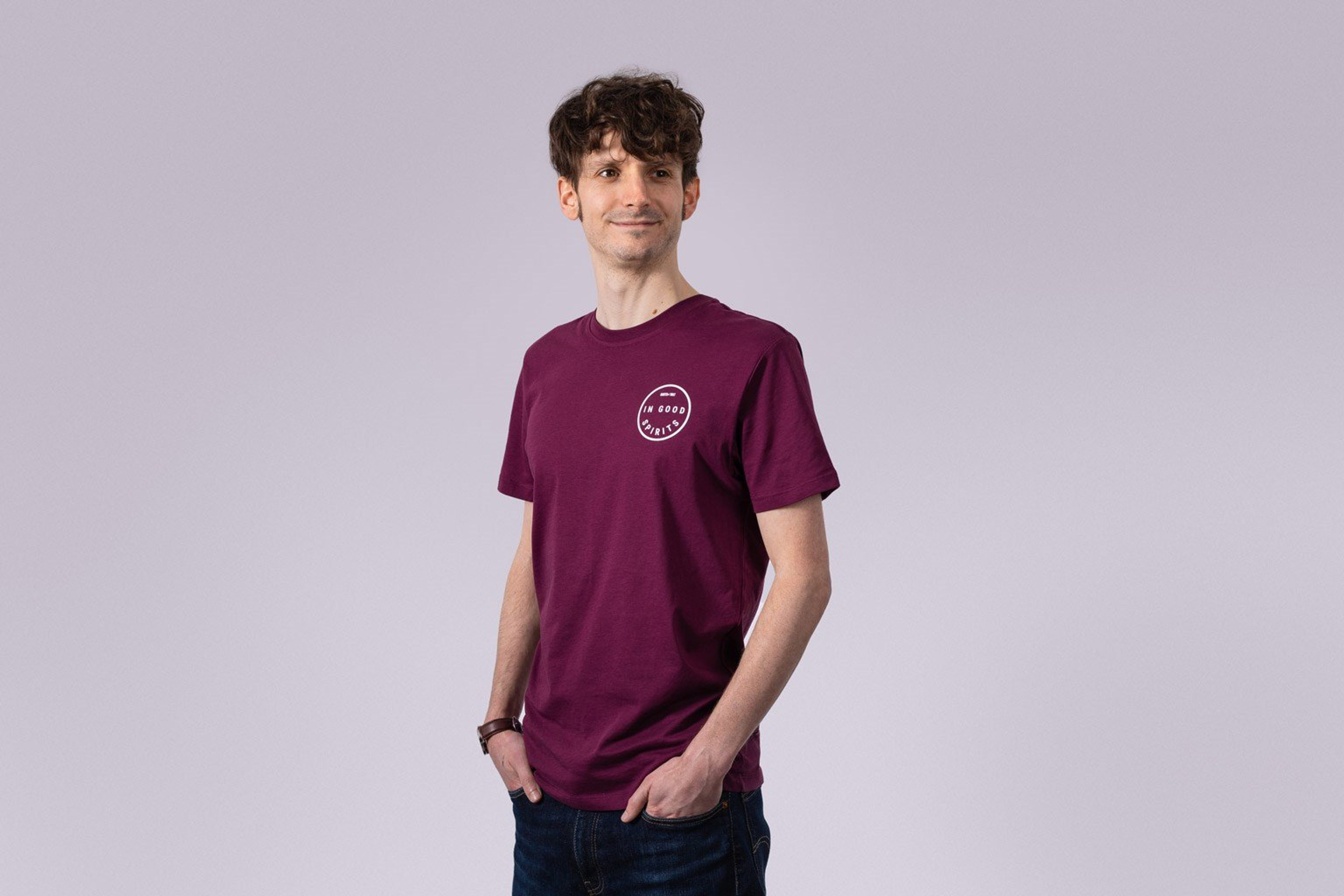 Master of Malt (In Good Spirits) T-shirt Burgundy (L)