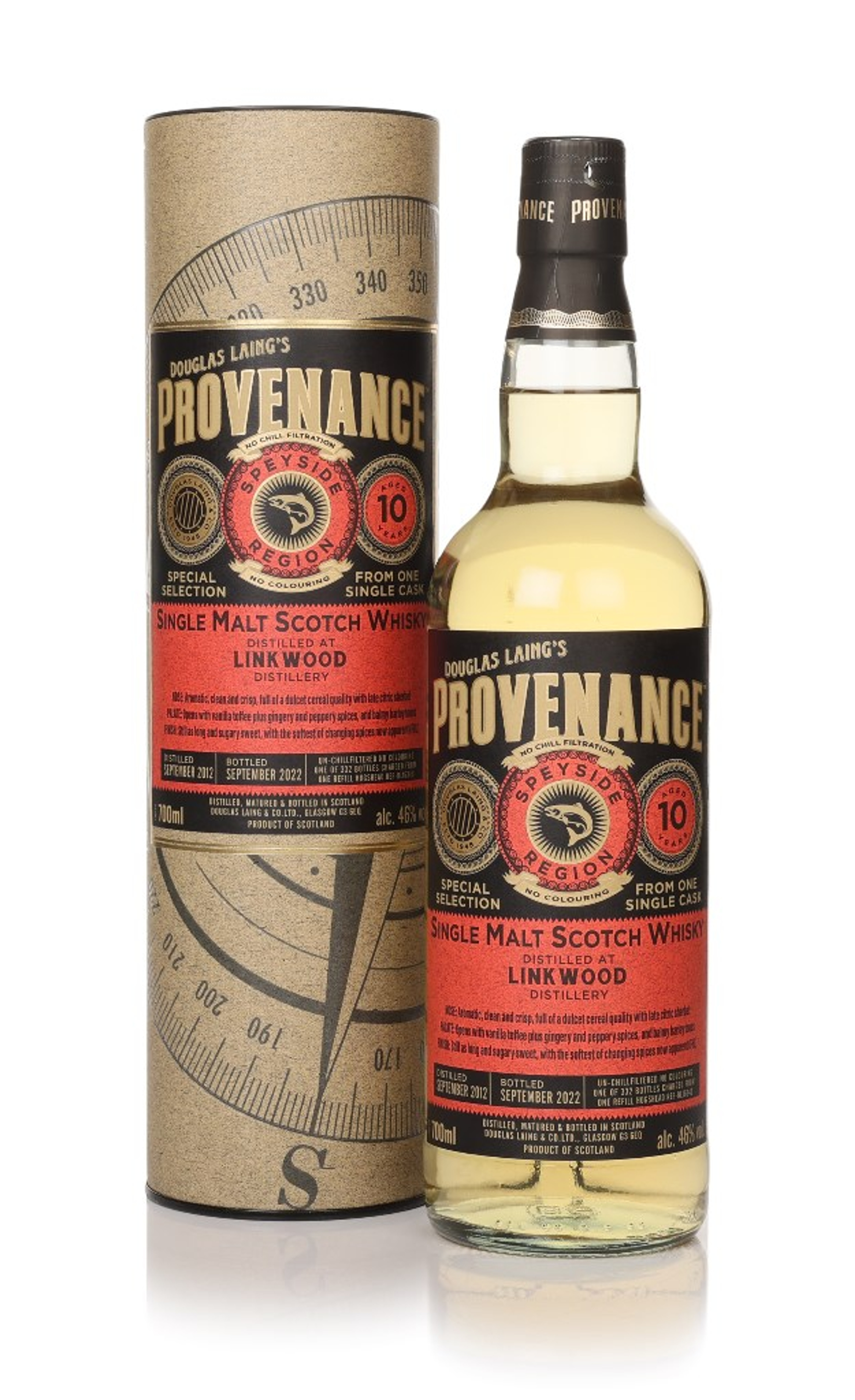 Linkwood 10 Year Old 2012 (cask 16340) - Provenance (Douglas Laing) 70cl