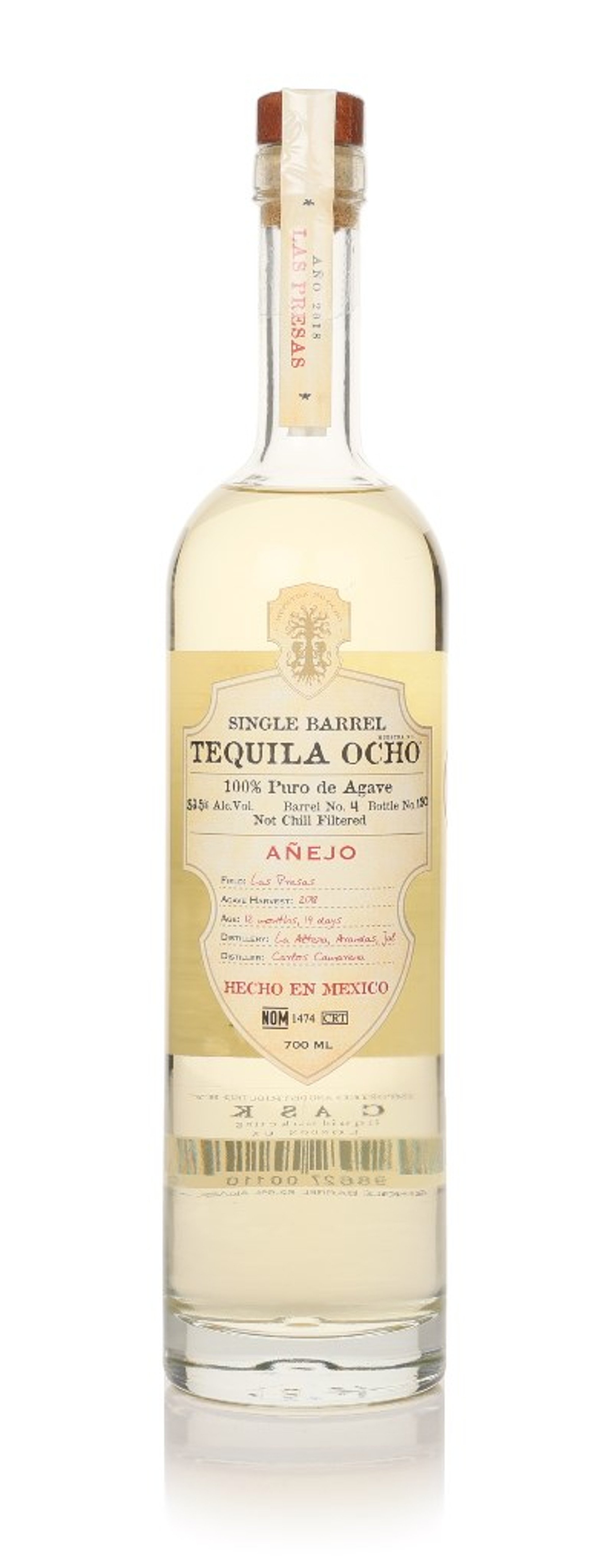 Ocho Single Barrel - Las Presas Añejo - 2018 Harvest 70cl