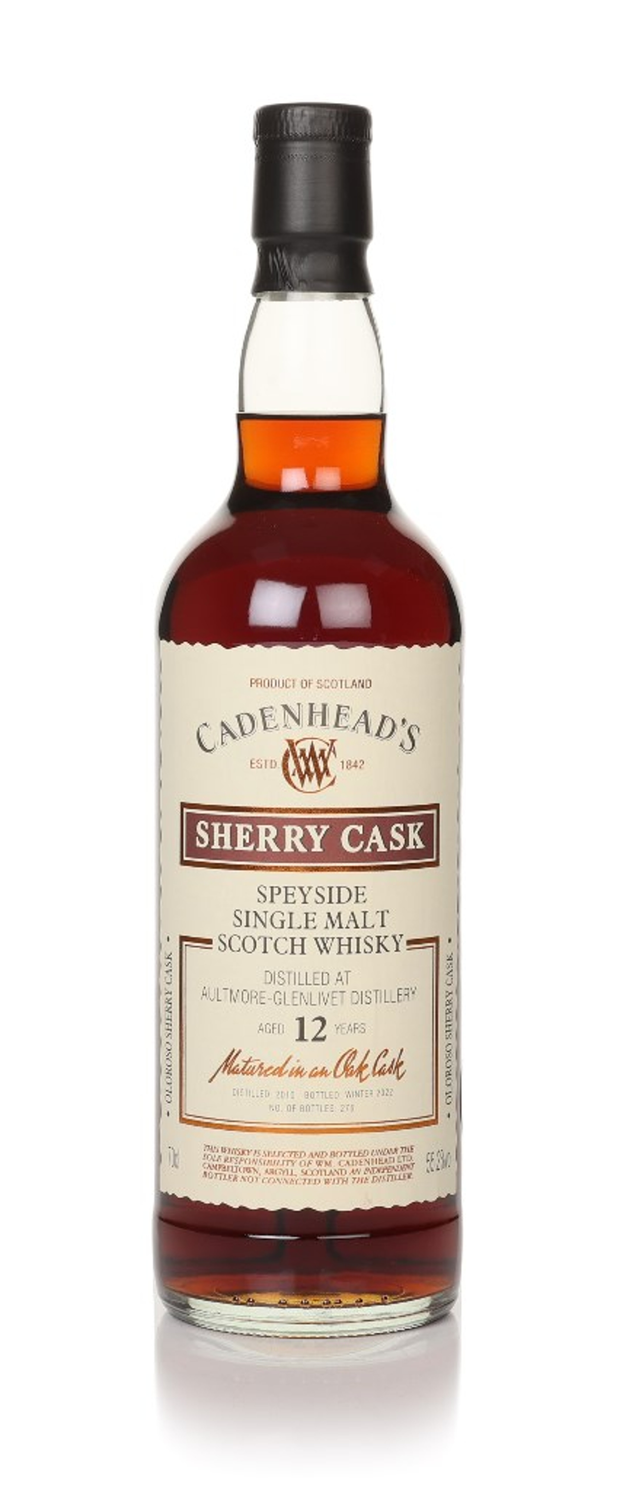 Aultmore-Glenlivet 12 Year Old 2010 Sherry Cask (WM Cadenhead) 70cl