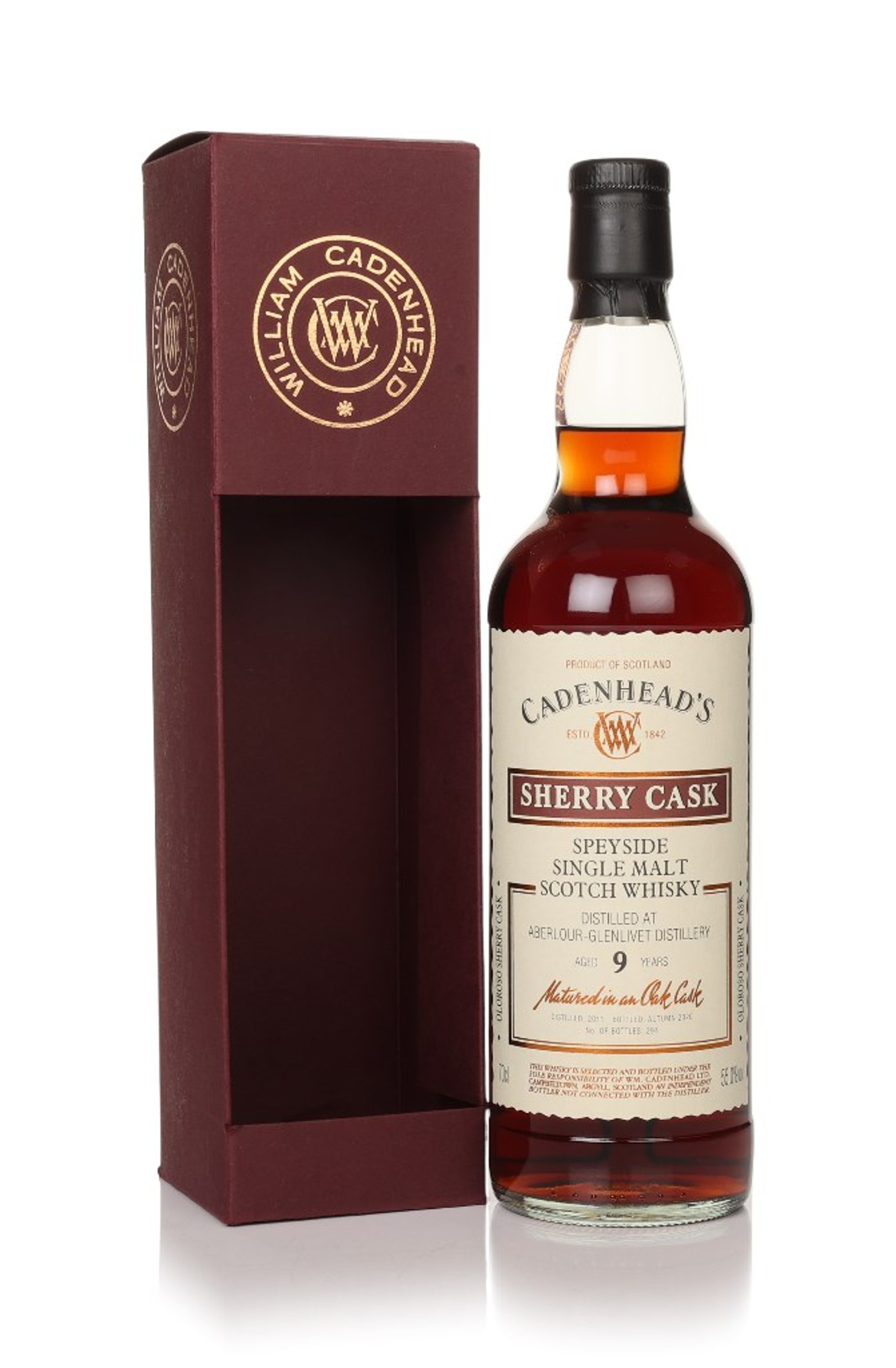 Aberlour-Glenlivet 9 Year Old 2011 Sherry Cask (WM Cadenhead) 70cl