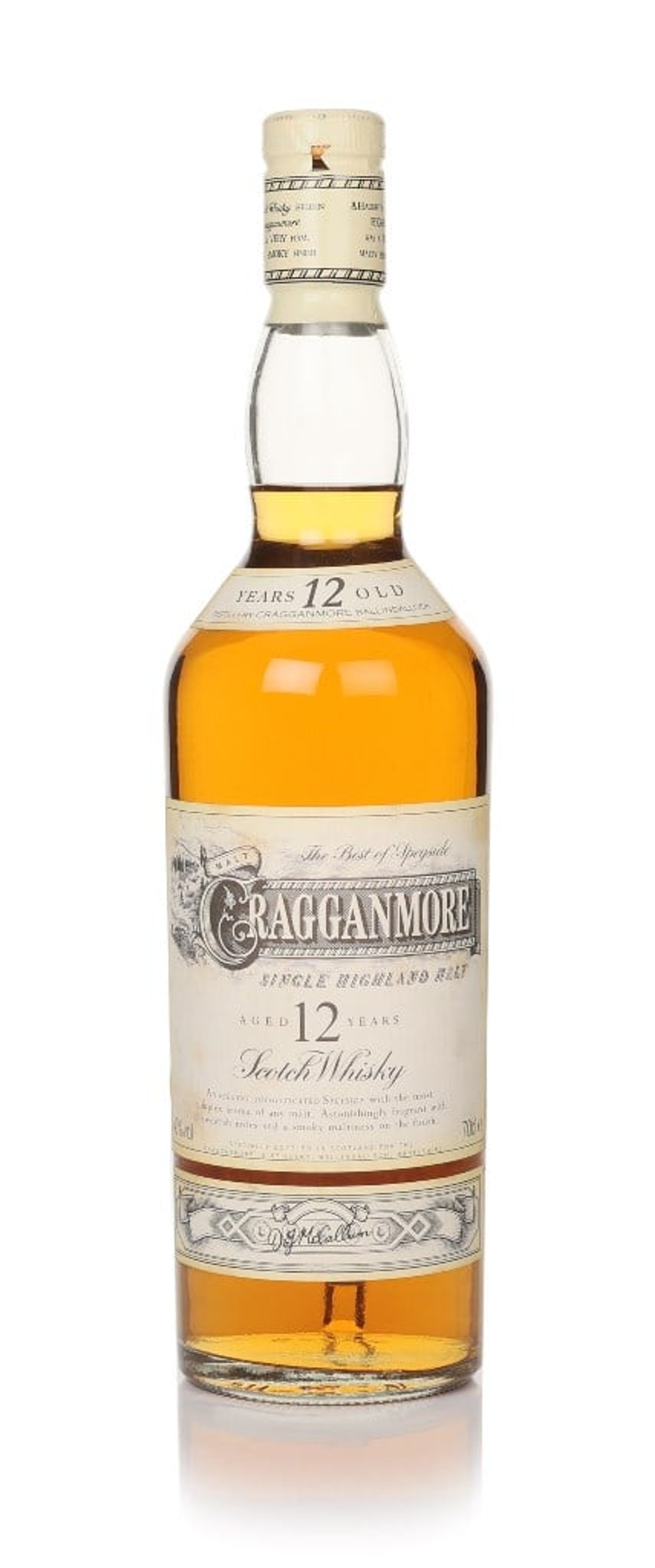 Cragganmore 12 Year Old - 1990s 70cl