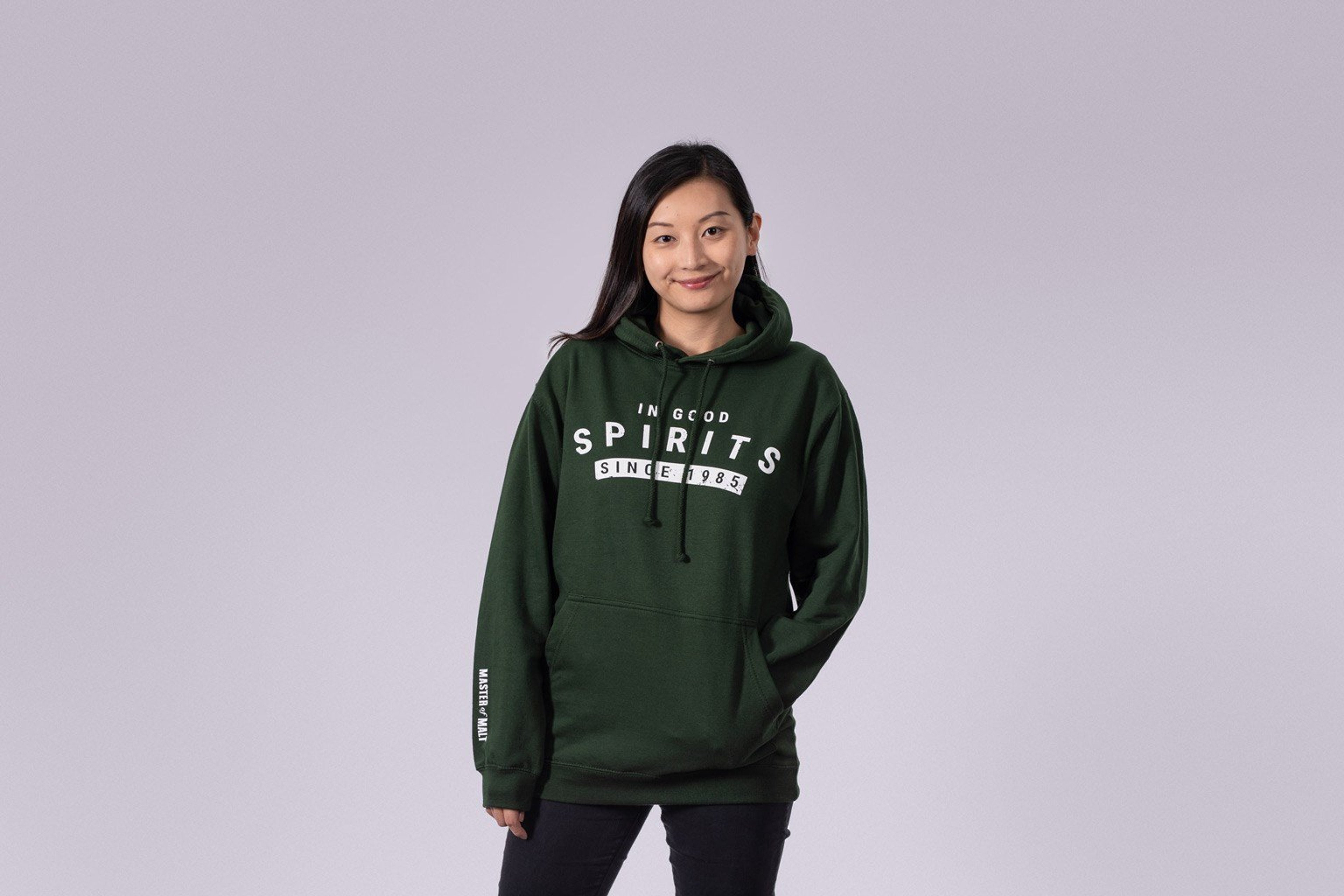 Master of Malt (In Good Spirits Since 1985) Hoodie Green (L)