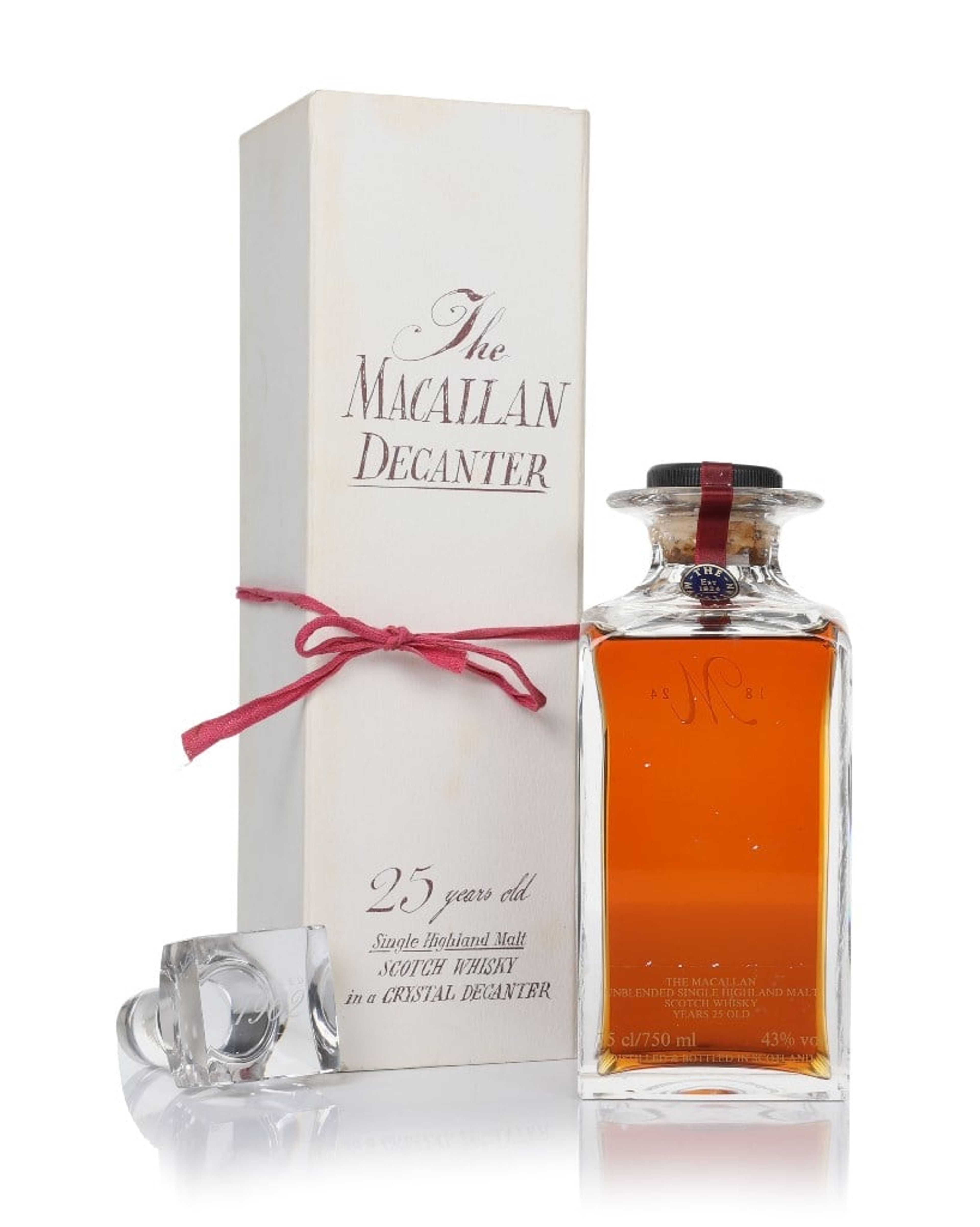 Macallan 25 Year Old 1962 Tudor Crystal Decanter 75cl