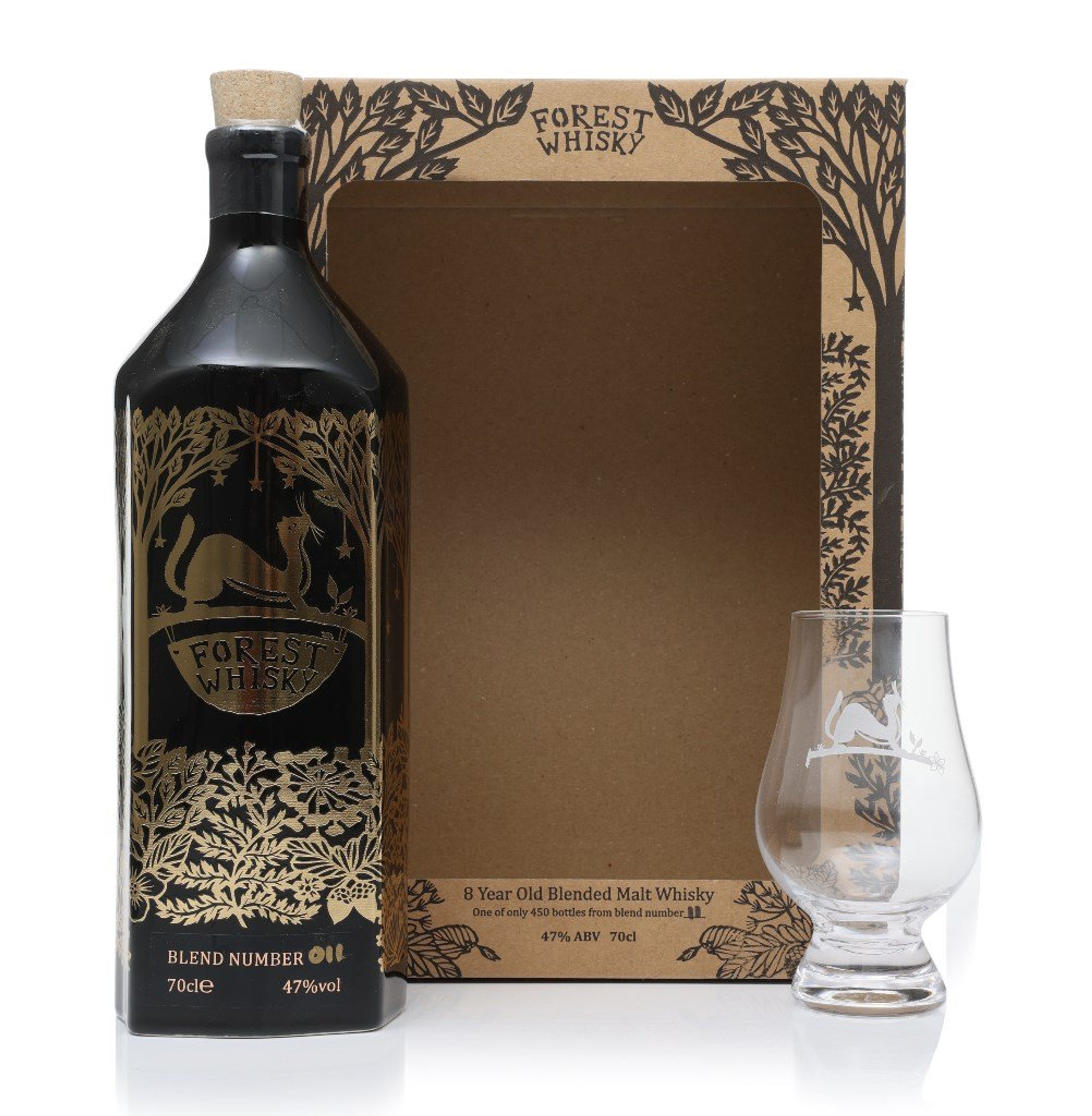 Forest Whisky Blend Gift Set with Glass 70cl