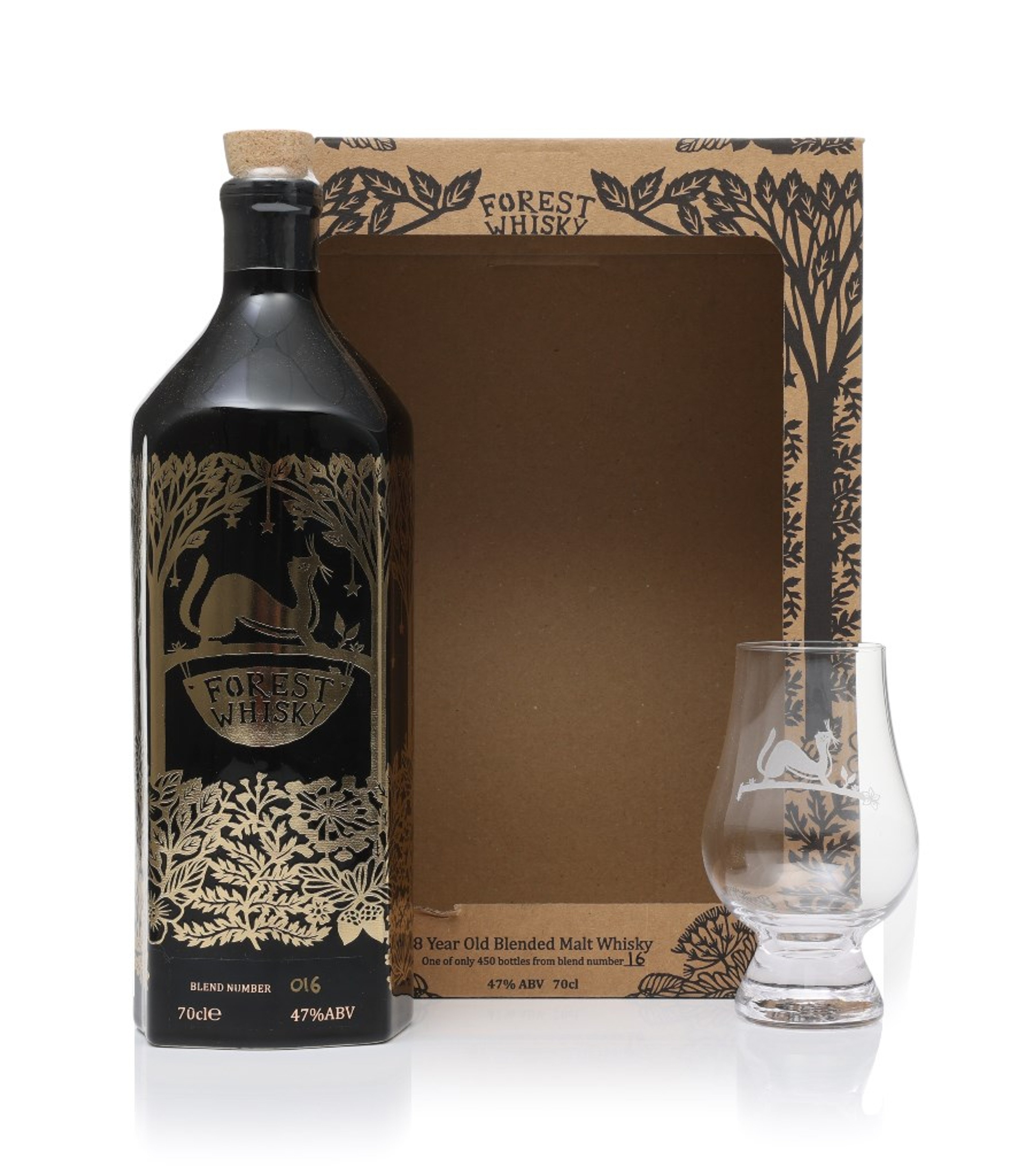 Forest Whisky Blend Number Sixteen Gift Set with Glass 70cl