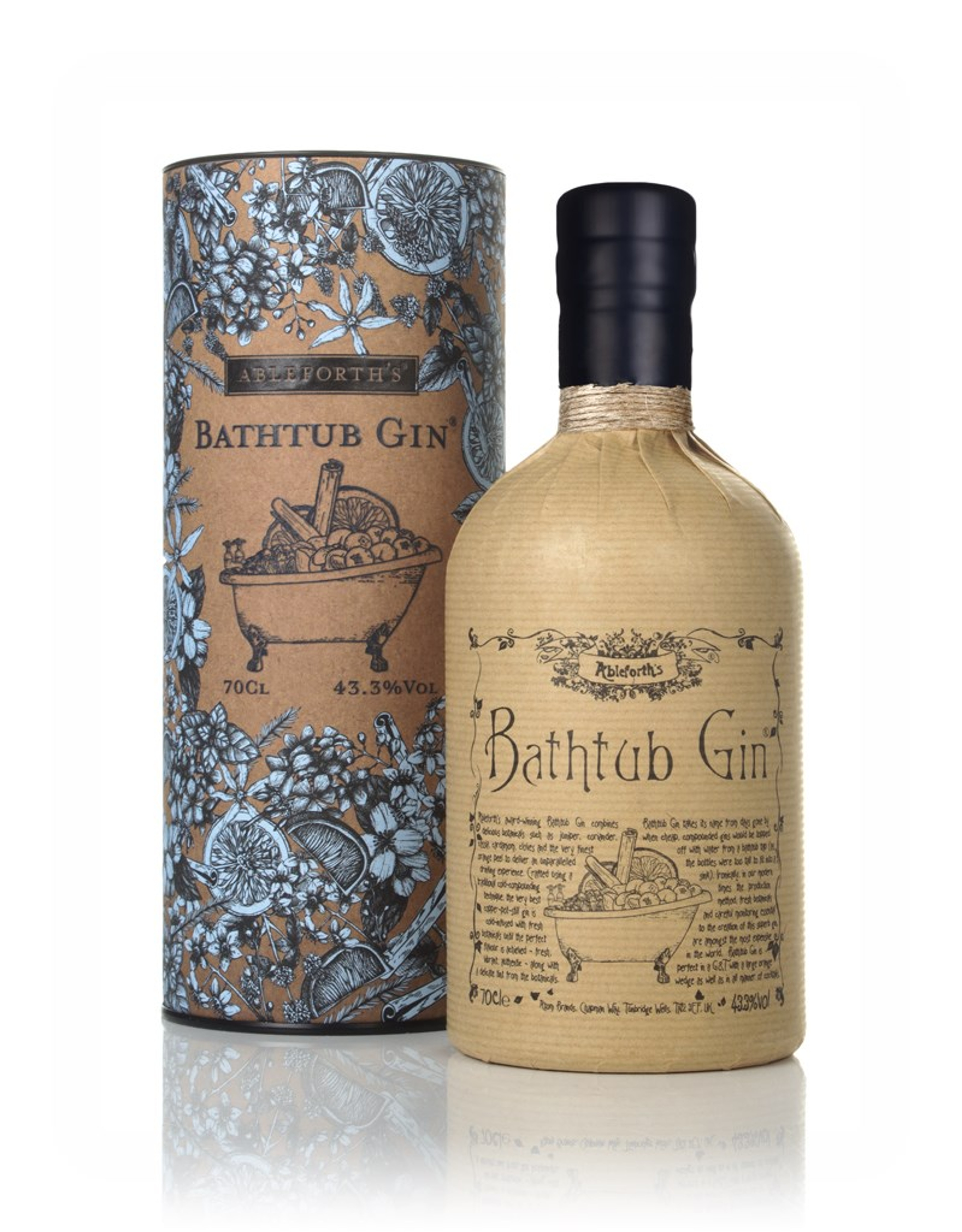 Bathtub Gin 70cl w/ Gift Tube (old design)