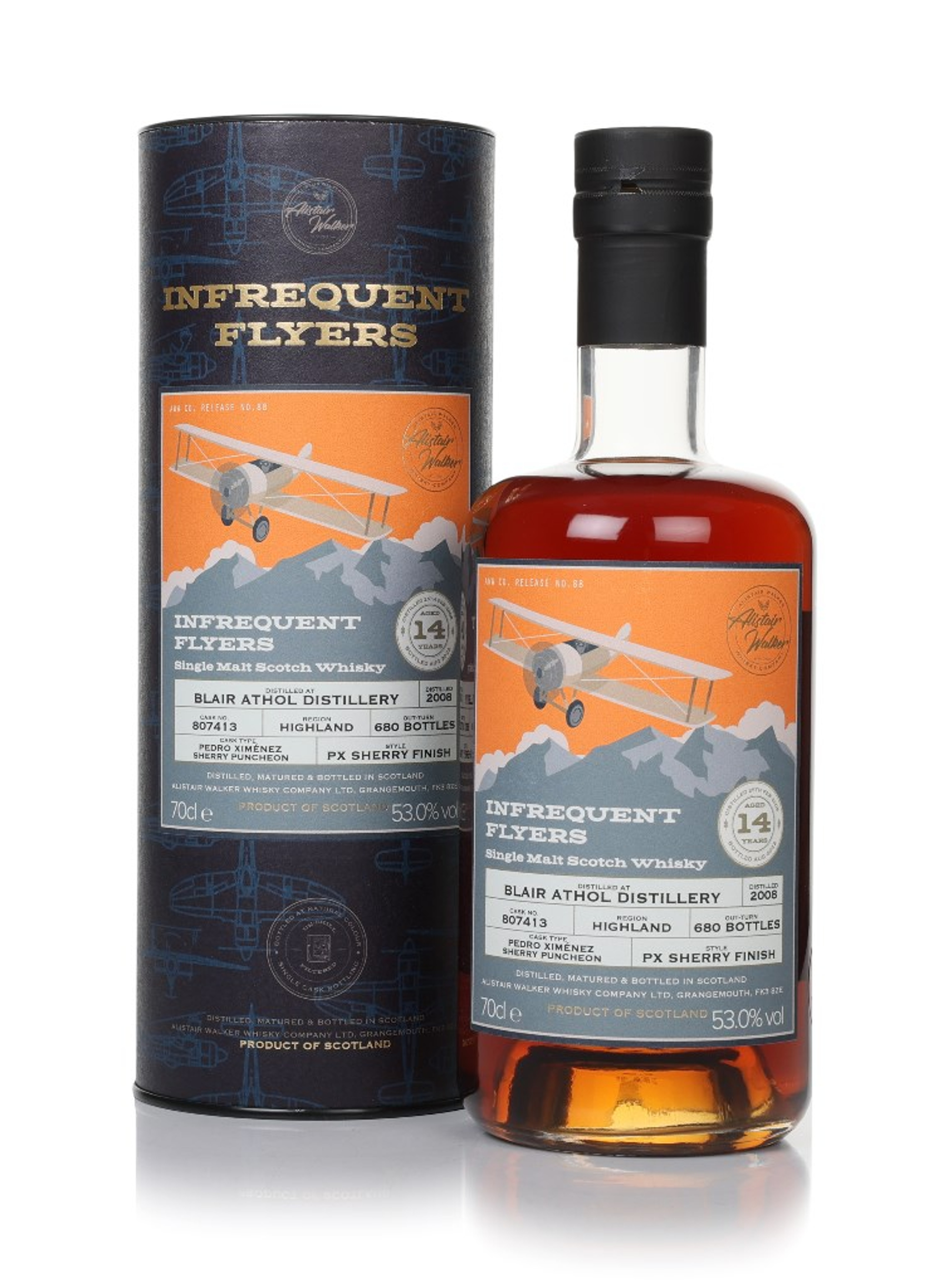 Blair Athol 14 Year Old 2008 (cask 807413) - Infrequent Flyers (Alistair Walker) 70cl
