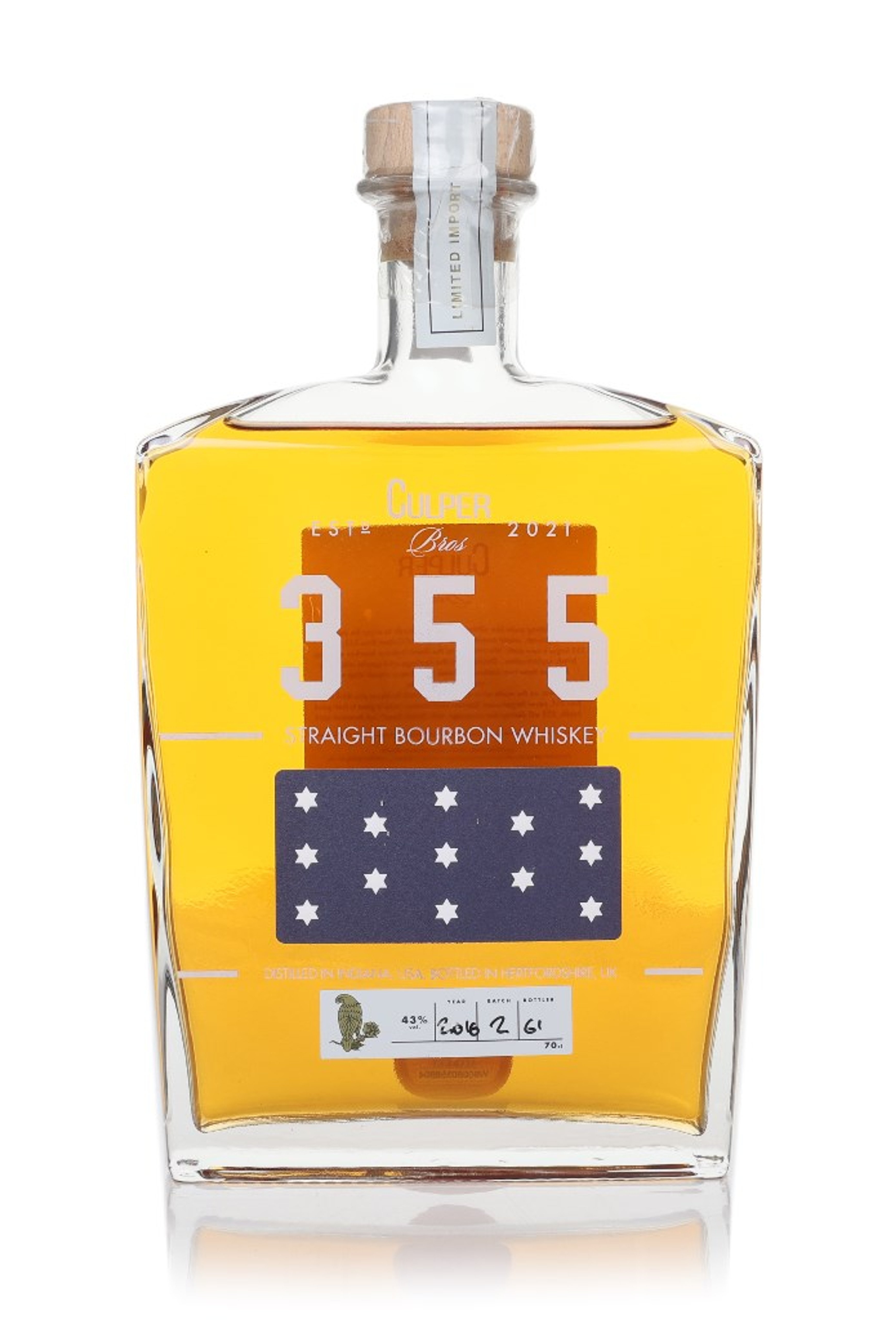 Culper Bros 355 Straight Bourbon Whiskey 70cl