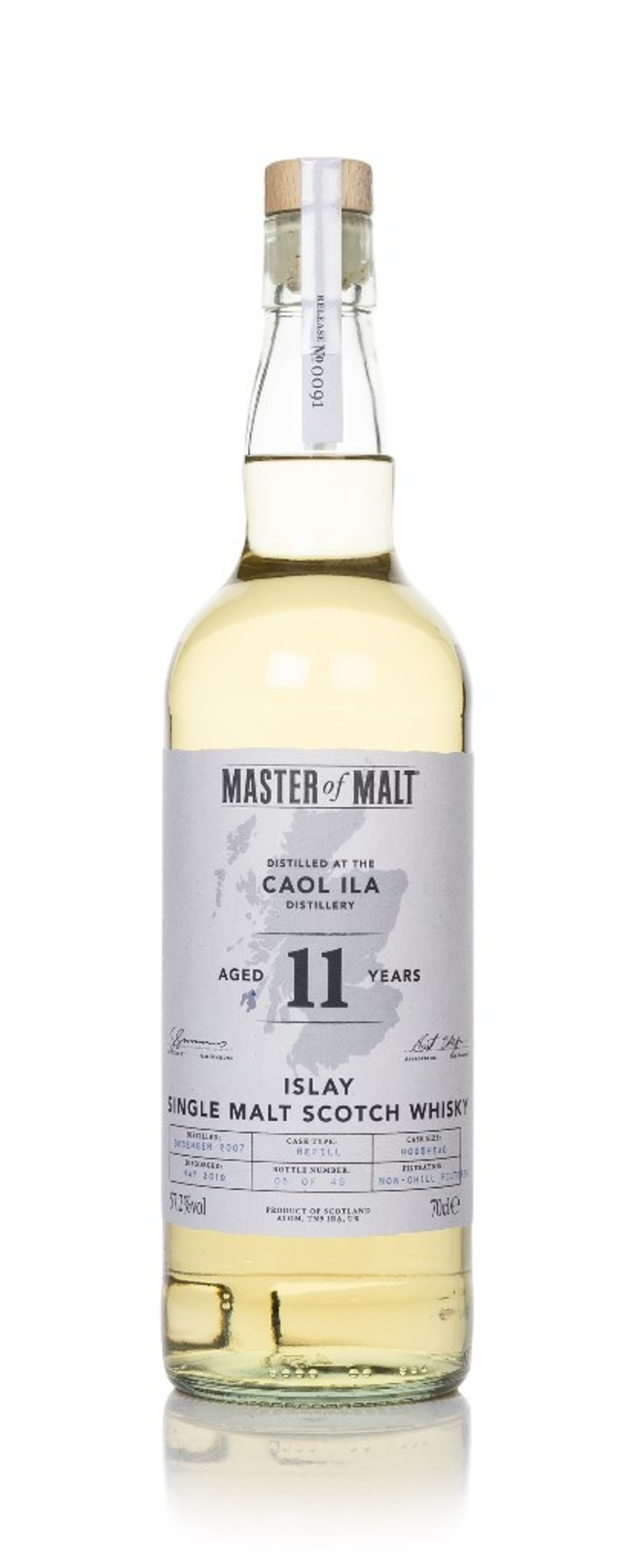 Caol Ila 11 Year Old 2007 (Master of Malt) 70cl