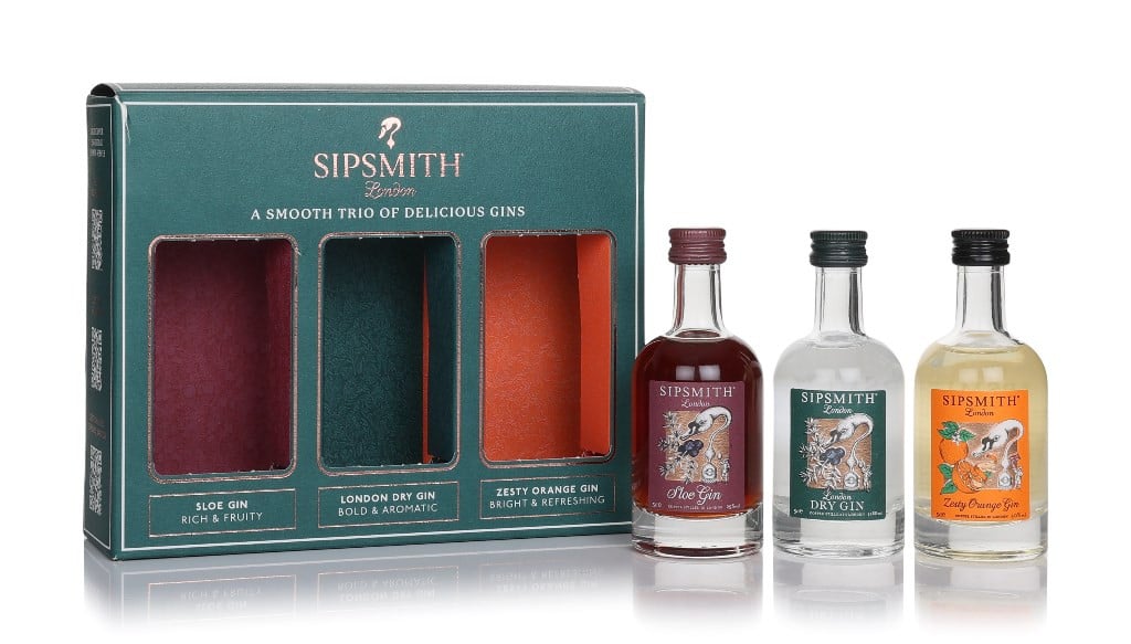 Sipsmith Triple Mini Gin Gift Set (3 x 5cl) 15cl