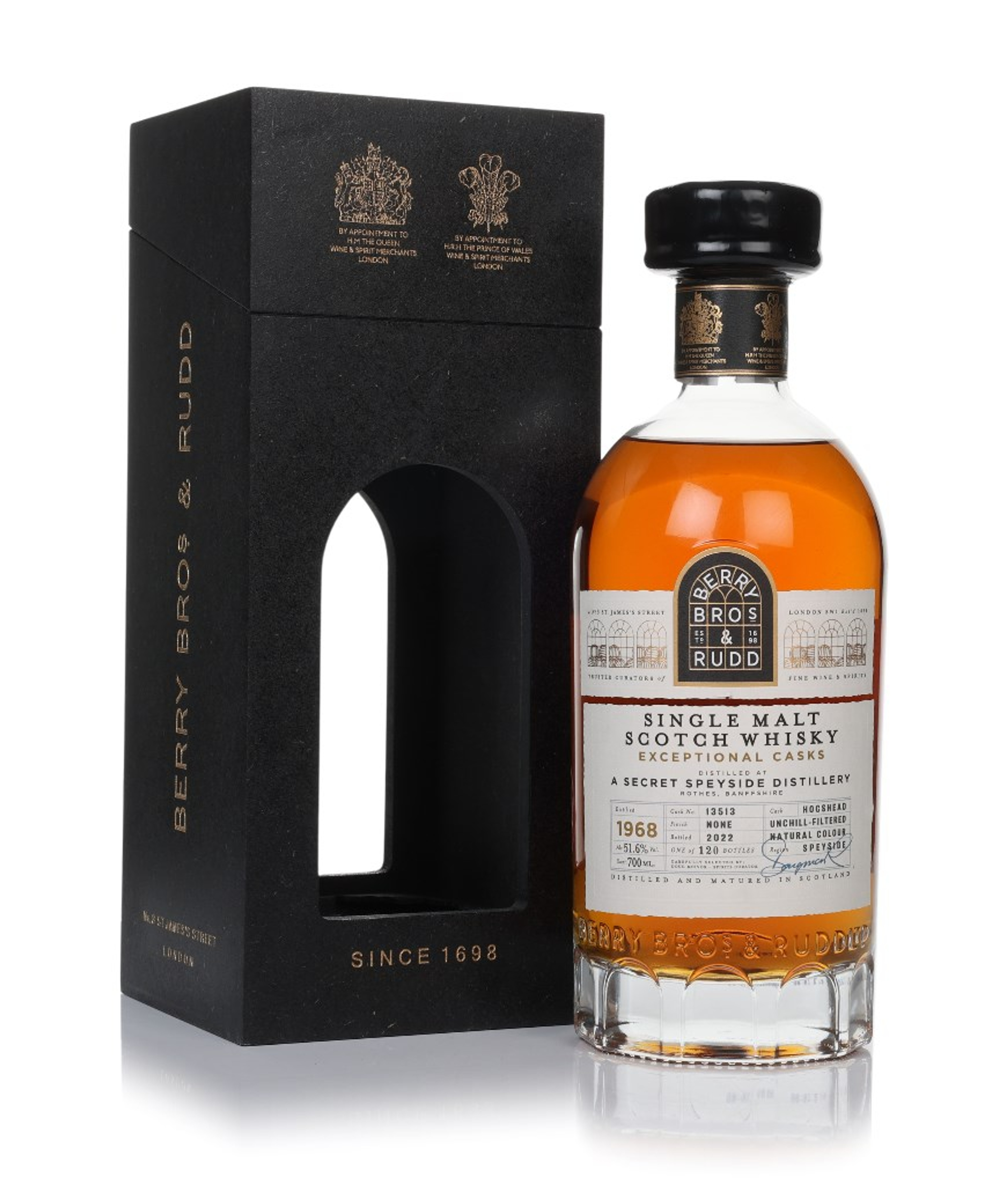 Secret Speyside 1968 (Cask 13513) (bottled 2022)  - Exceptional Cask (Berry Bros. & Rudd) 70cl
