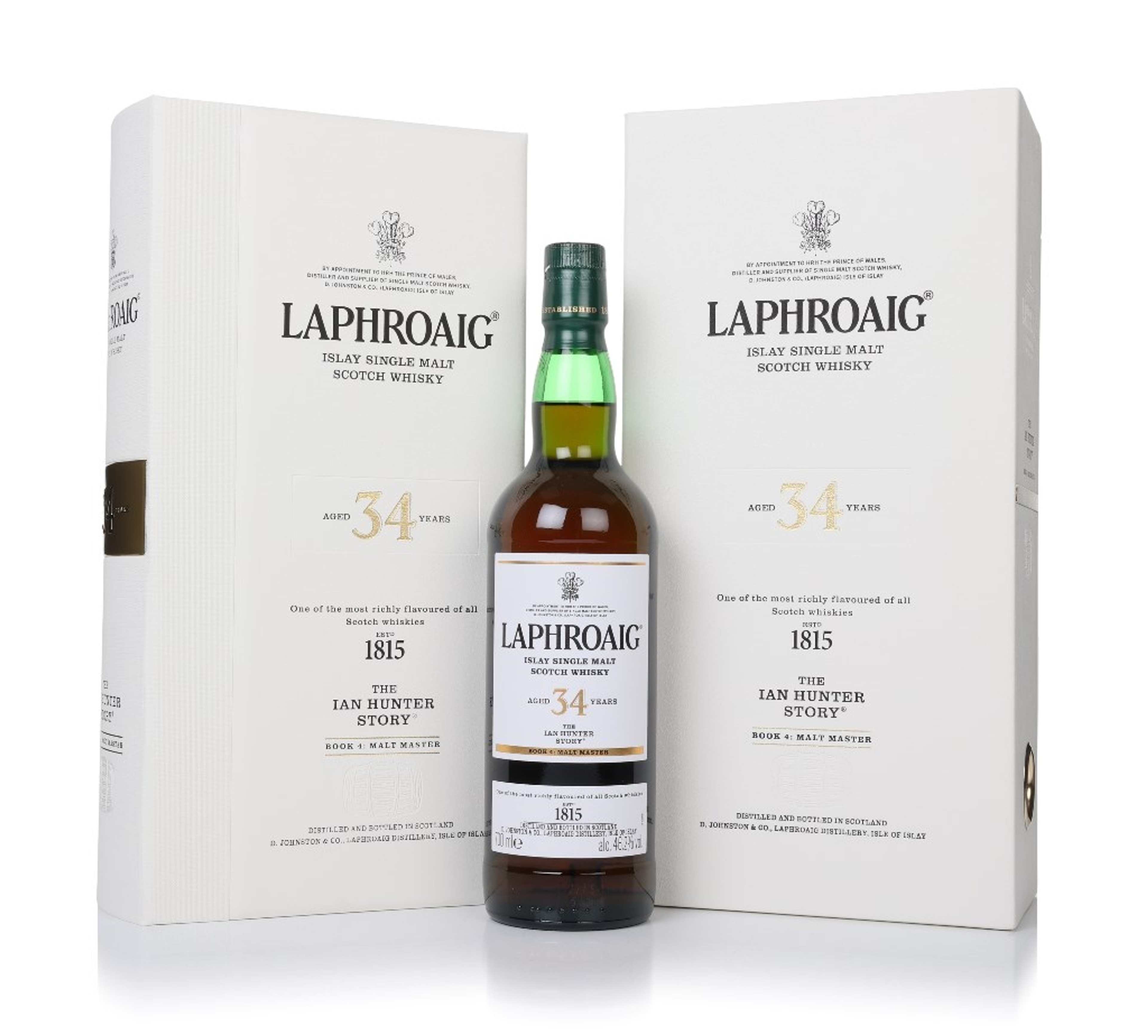 Laphroaig 34 Year Old - The Ian Hunter Story Book 4: Malt Master 70cl