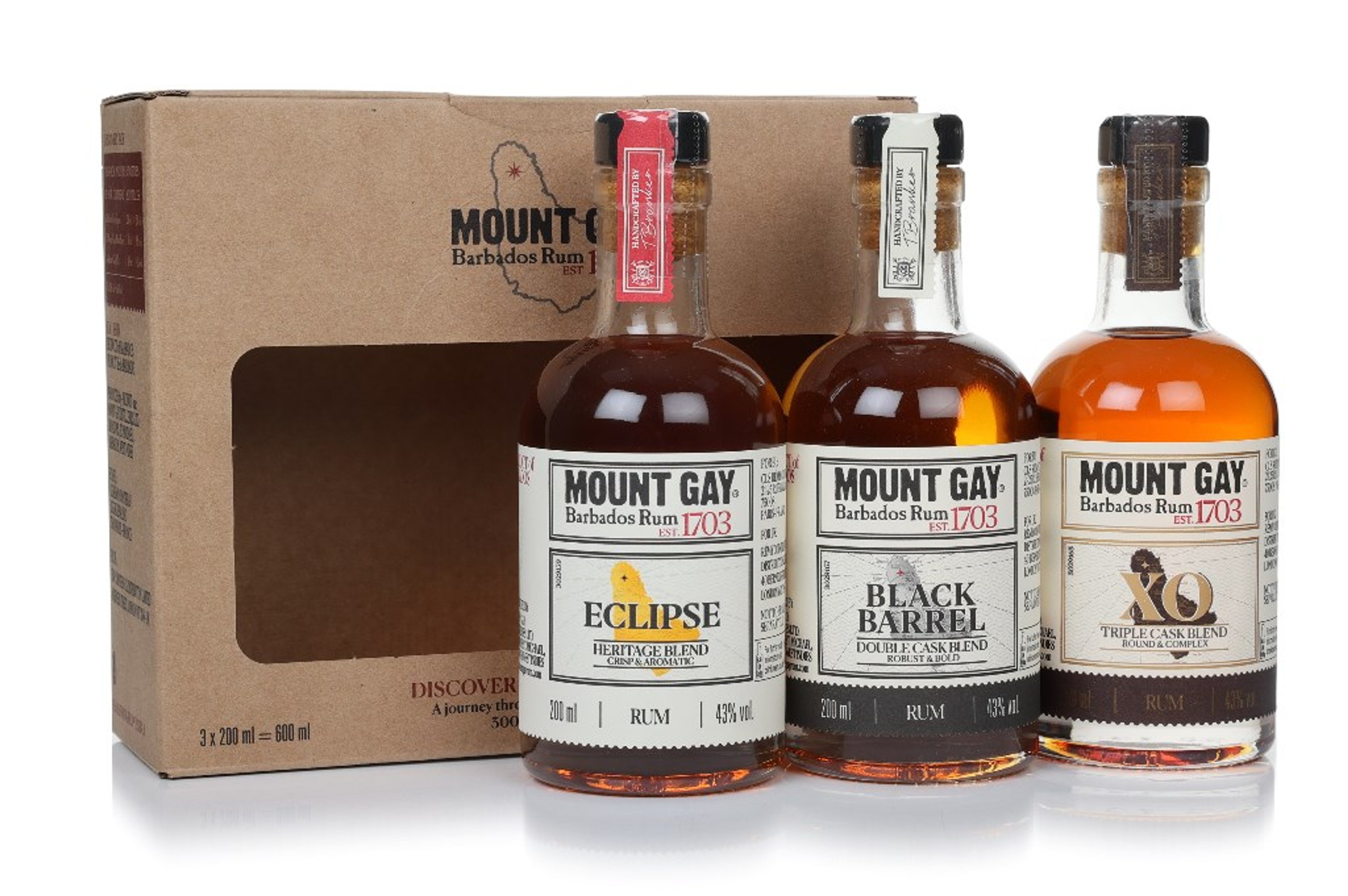 Mount Gay Discovery Gift Set 3 x 20cl 60cl