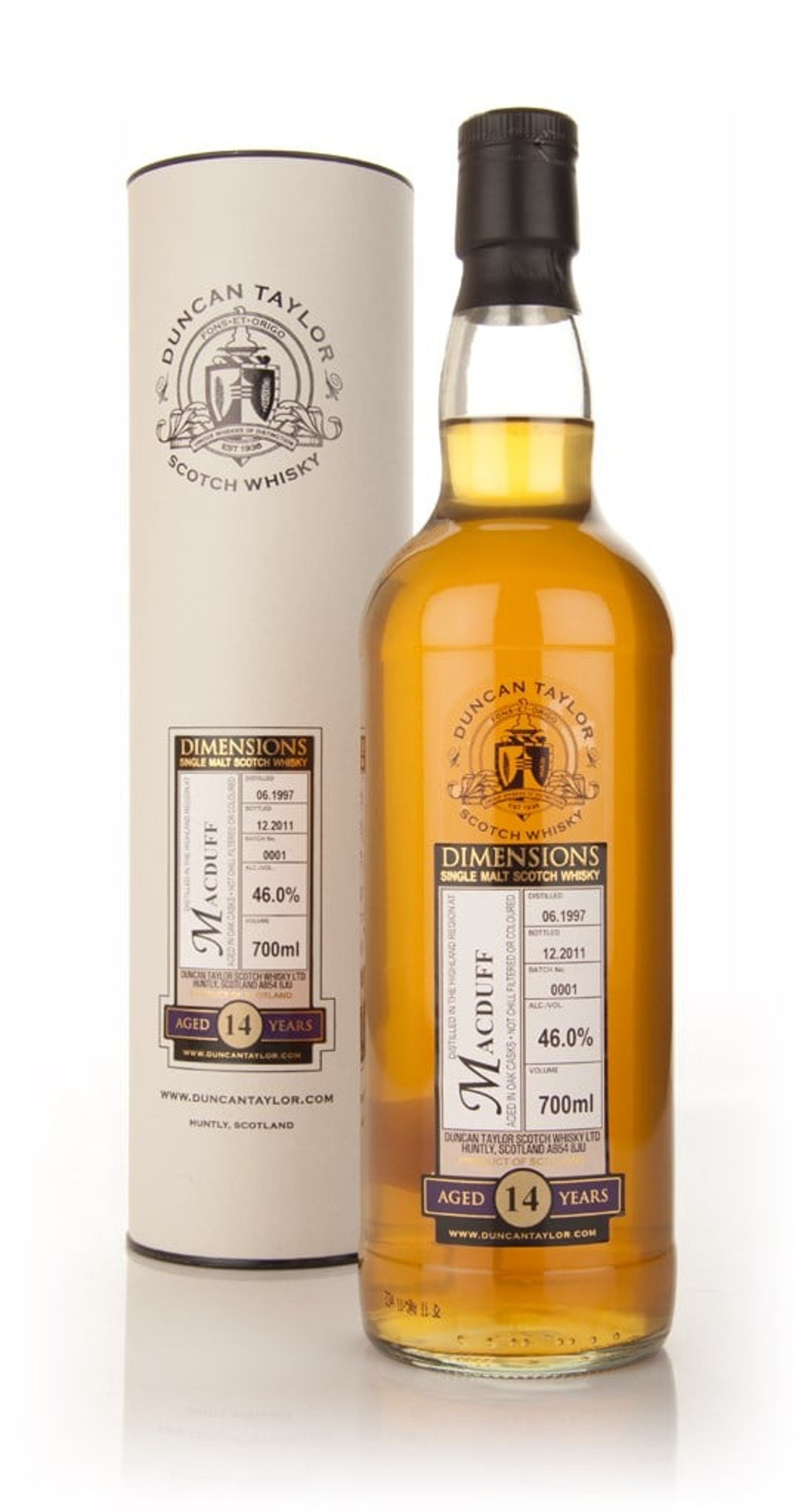 Macduff 14 Year Old 1997 - Dimensions (Duncan Taylor) 70cl