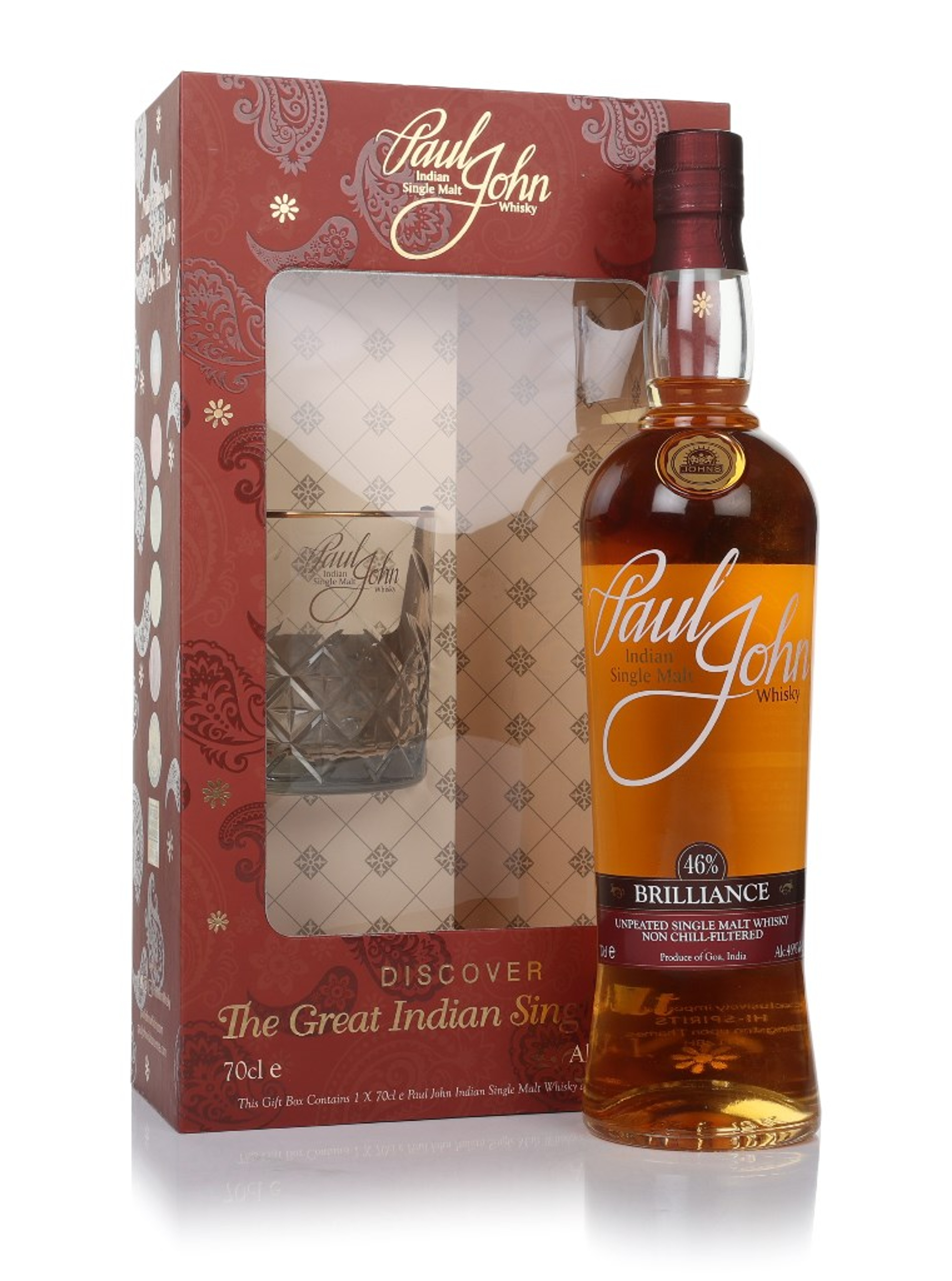Paul John Brilliance Gift Pack with Glass 70cl
