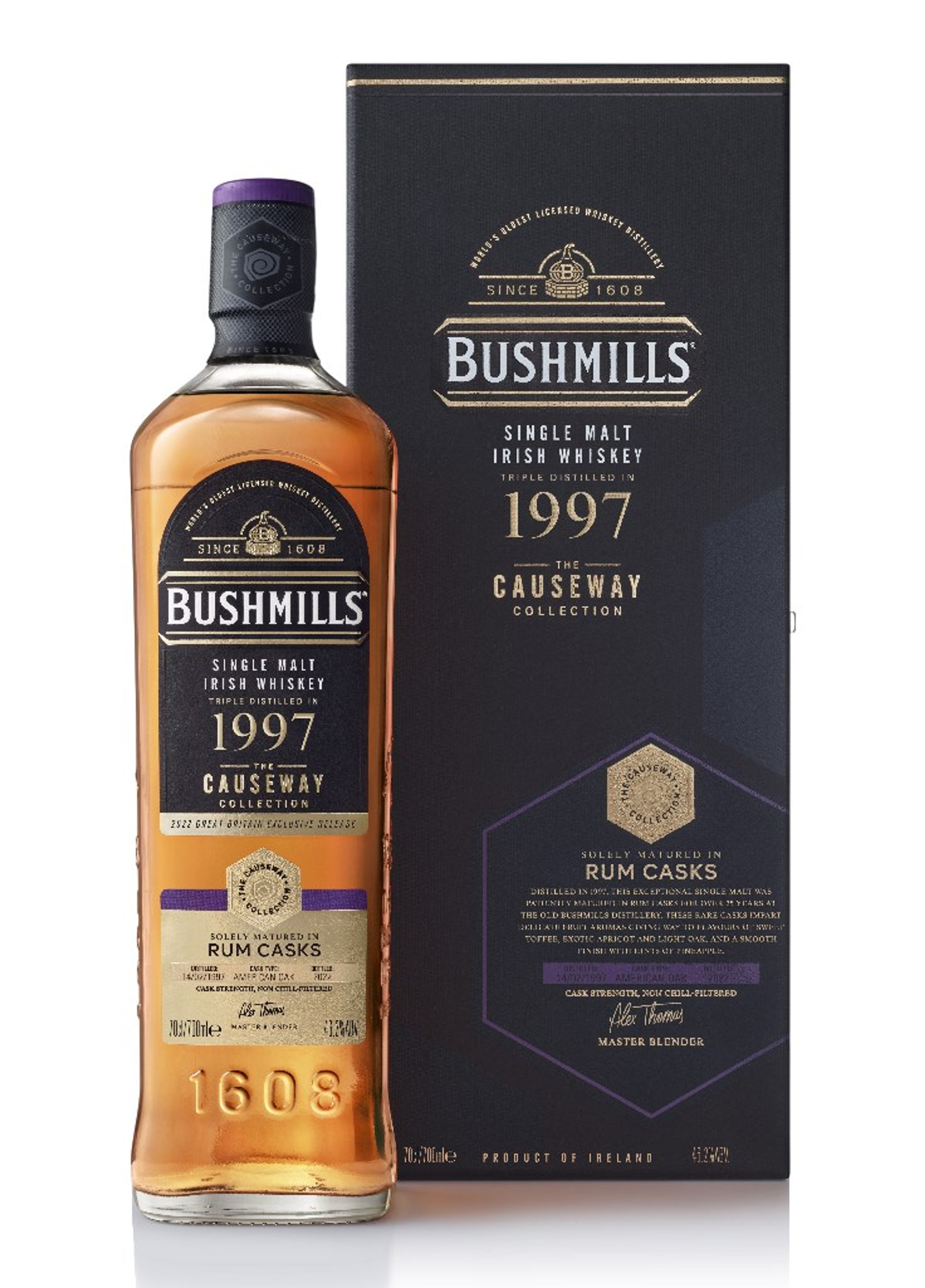 Bushmills Rum Cask 1997 (2022 Edition) - The Causeway Collection 70cl