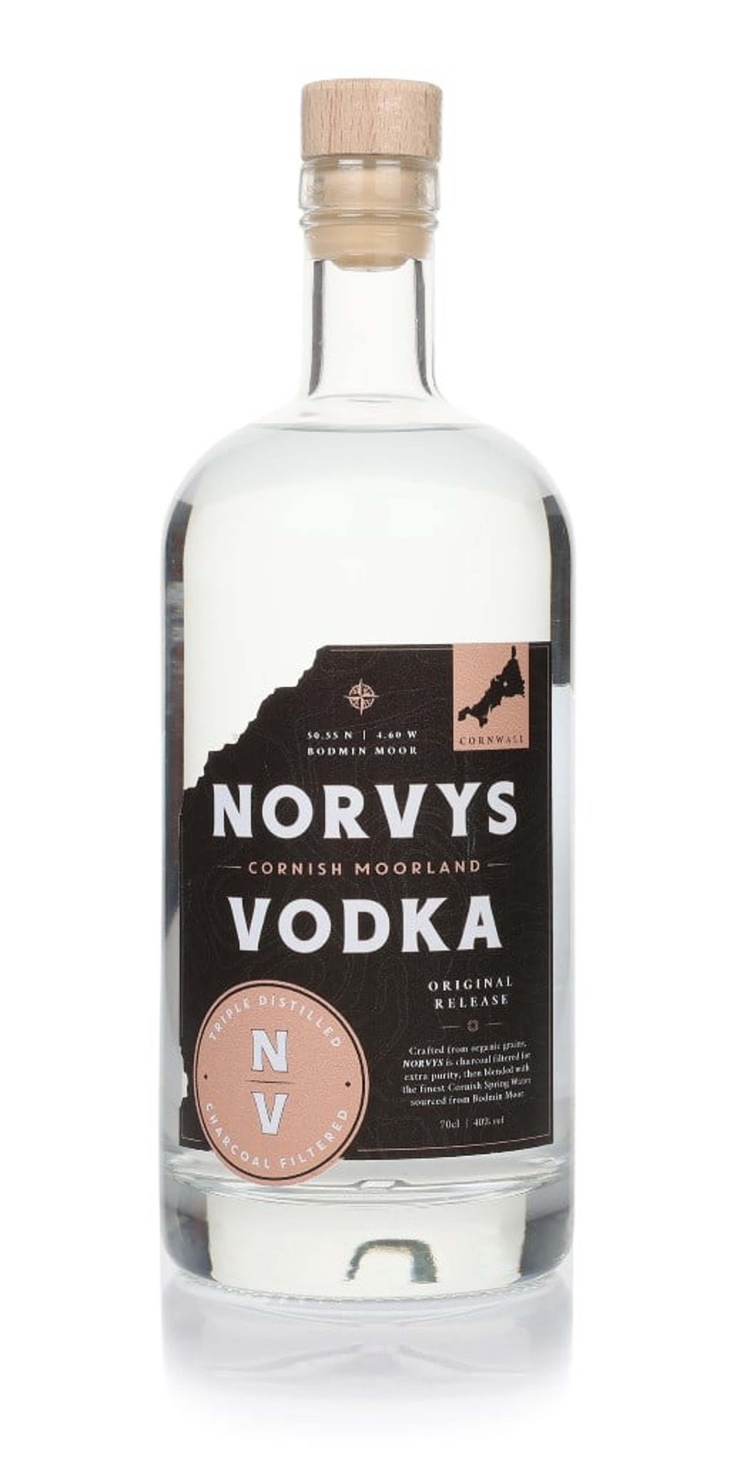 Norvys Cornish Moorland Vodka 70cl