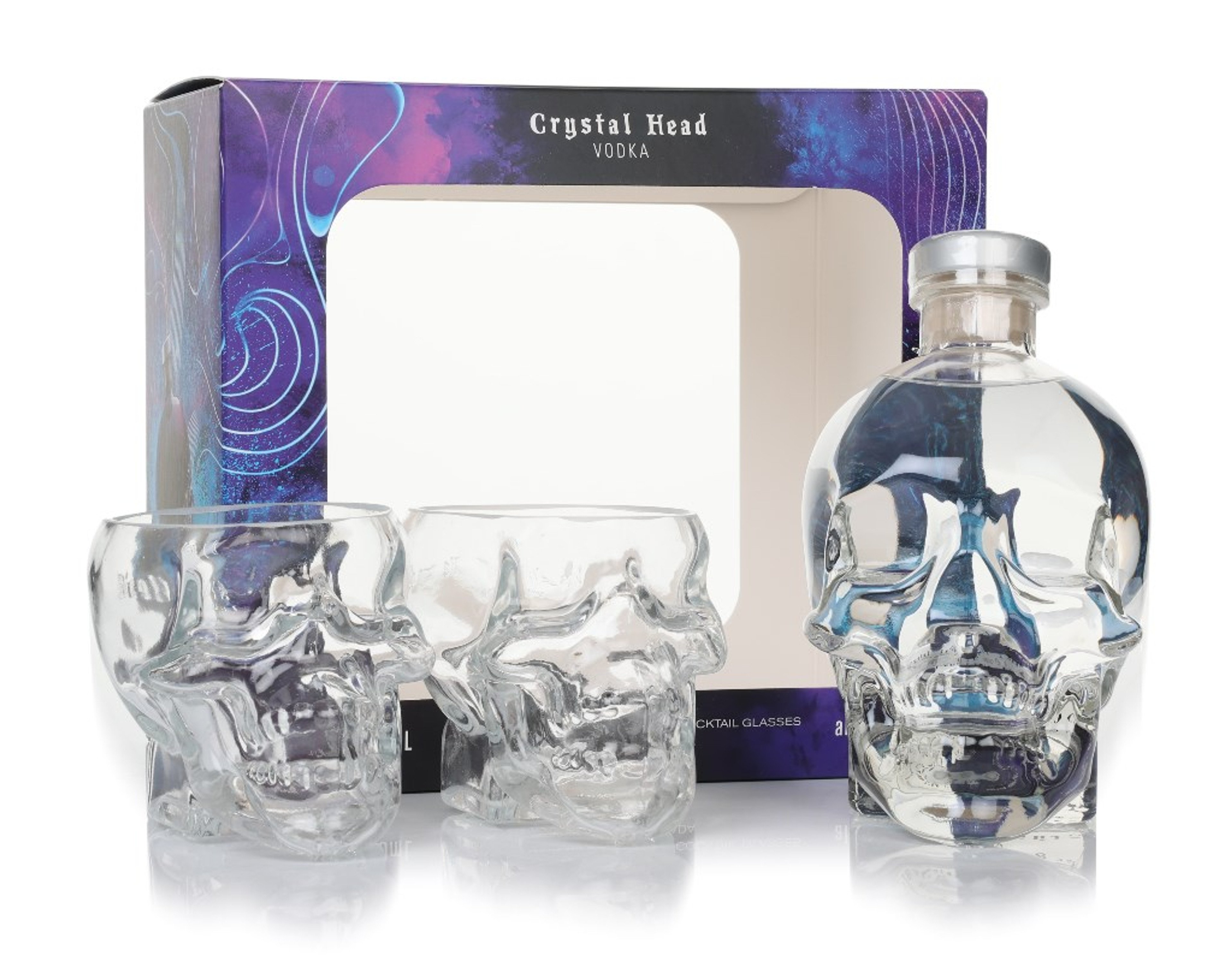 Crystal Head Vodka Gift Set with 2x Skull Glasses 70cl