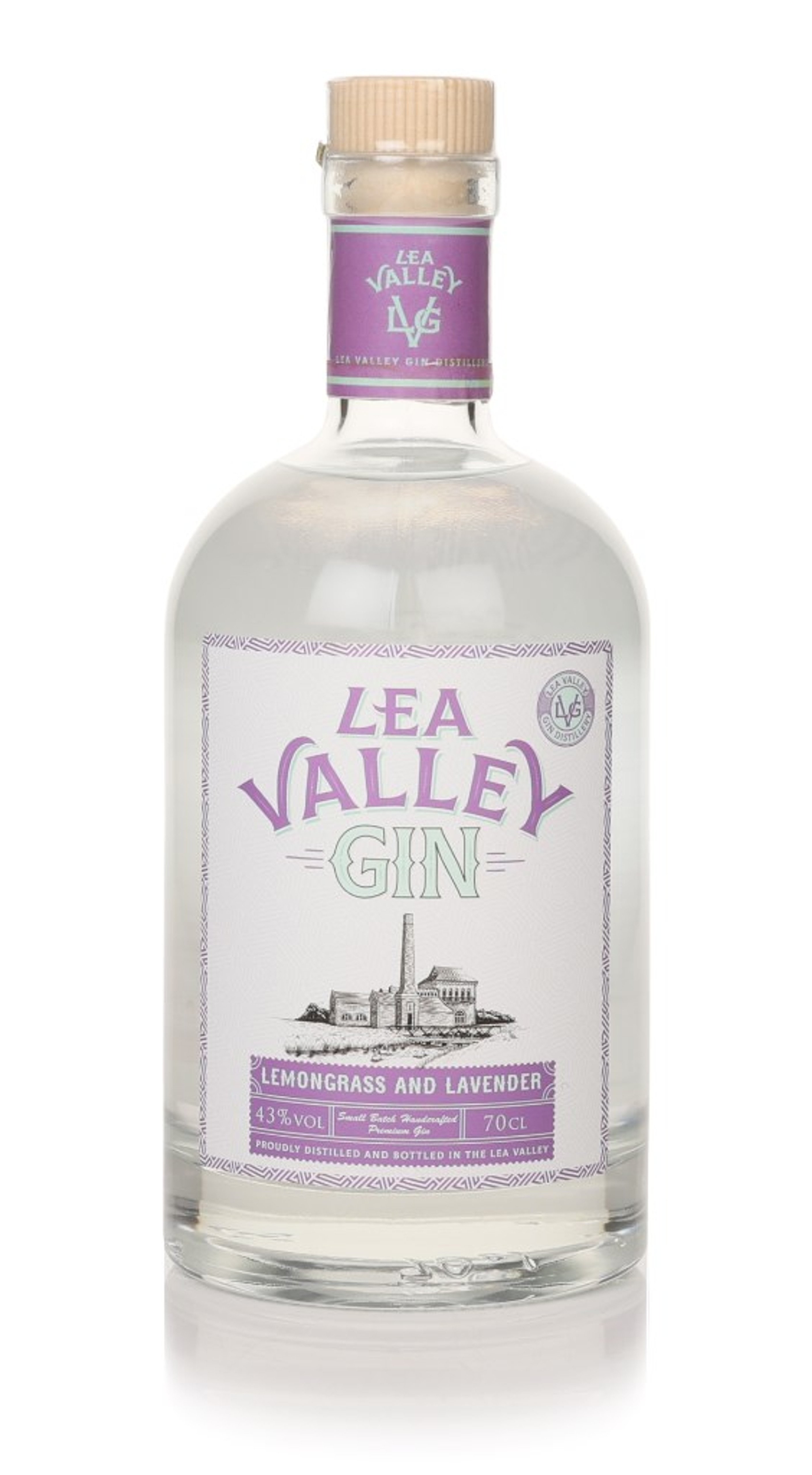 Lea Valley Lemongrass and Lavender Gin 70cl