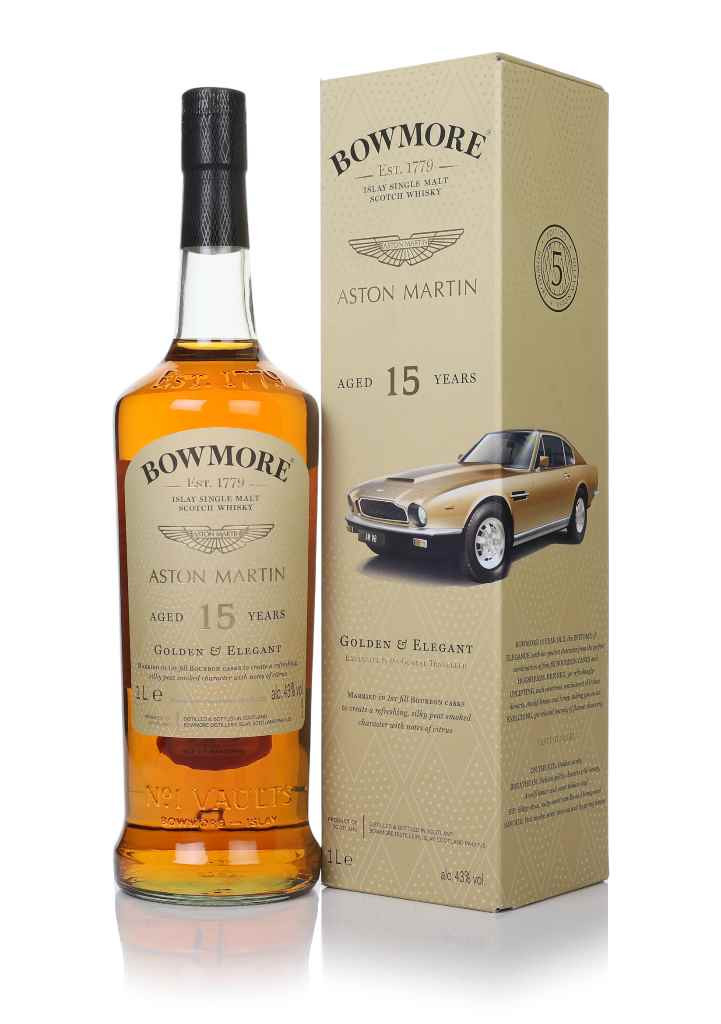 Bowmore 15 Year Old Golden & Elegant - Aston Martin Edition Bowmore 15 Year Old Golden & Elegant - Aston Martin Edition