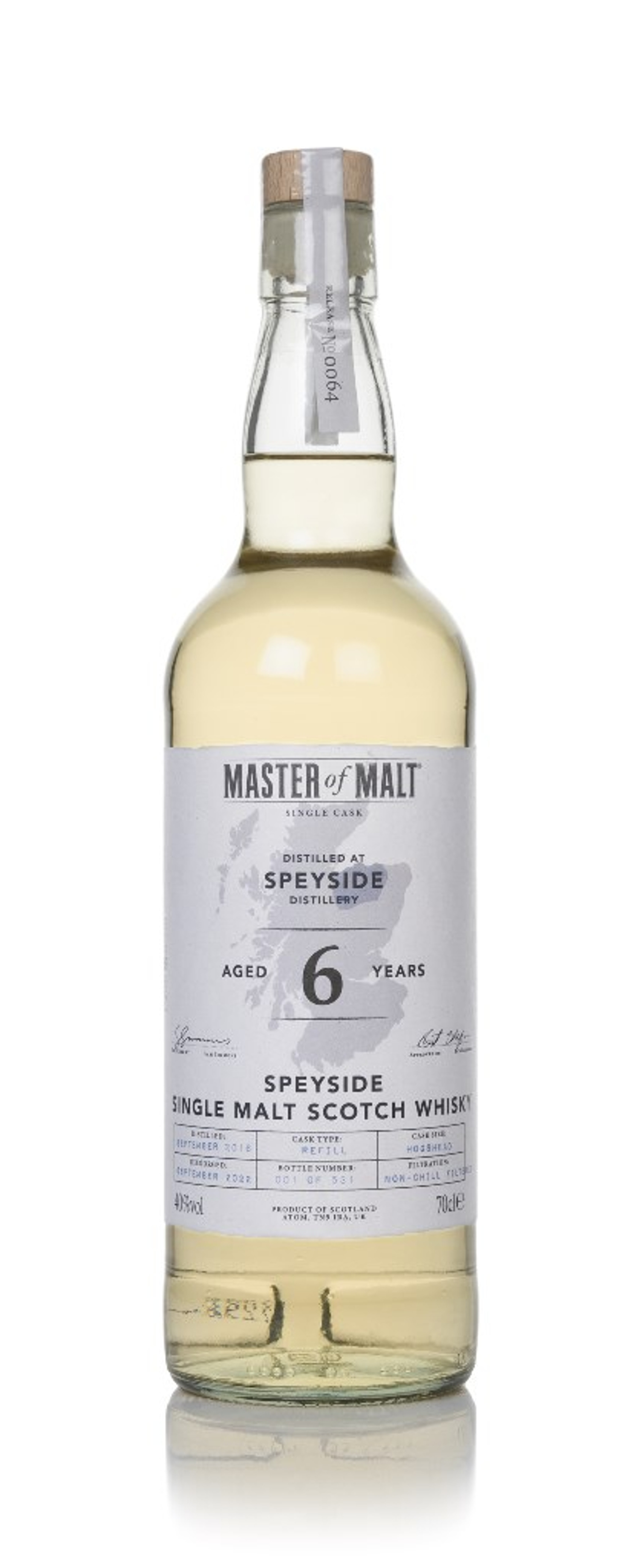 Speyside 6 Year Old 2015 Single Cask (Master of Malt) 40% 70cl
