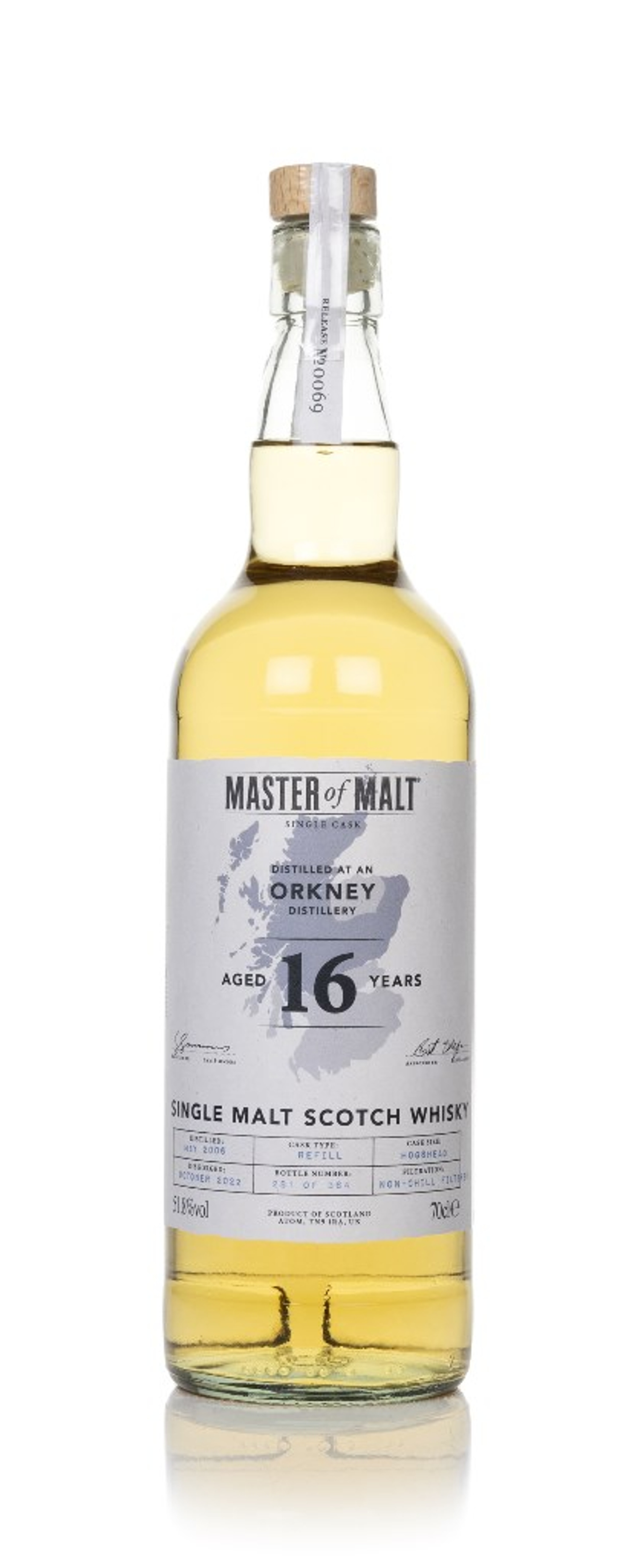 Orkney Distillery 16 Year Old 2006 Single Cask (Master of Malt) 70cl
